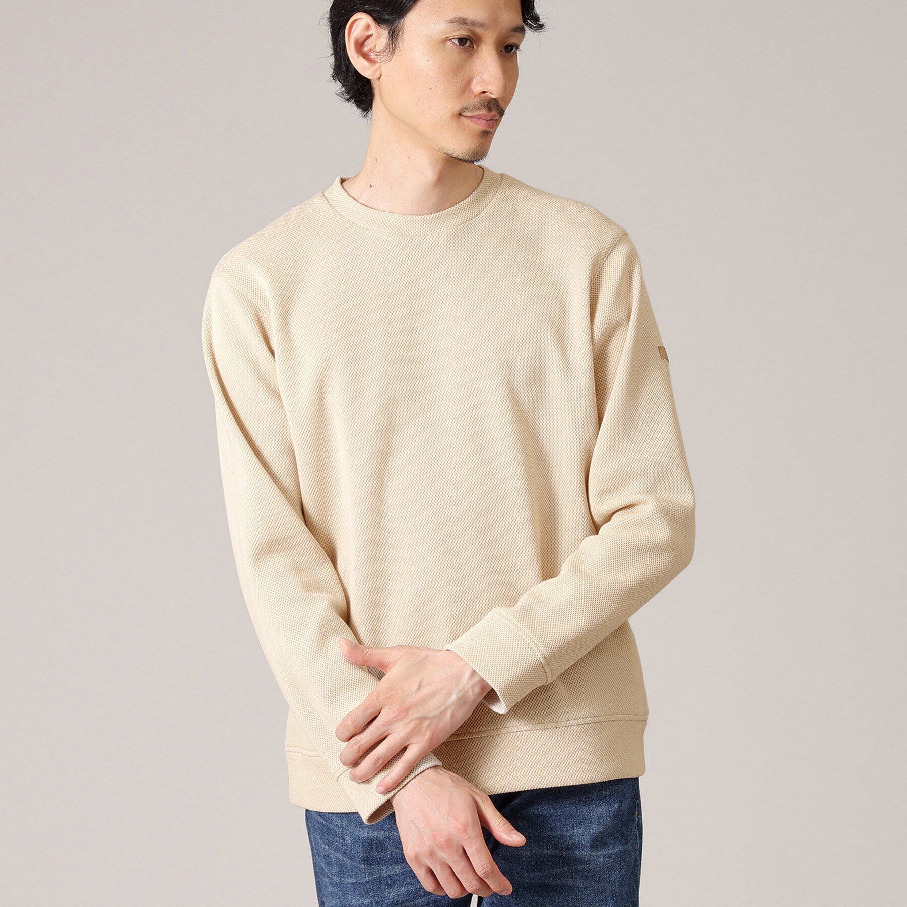 TAKEO KIKUCHI「【尾州織】クルーネック カットソー」|Tシャツ・カットソー|