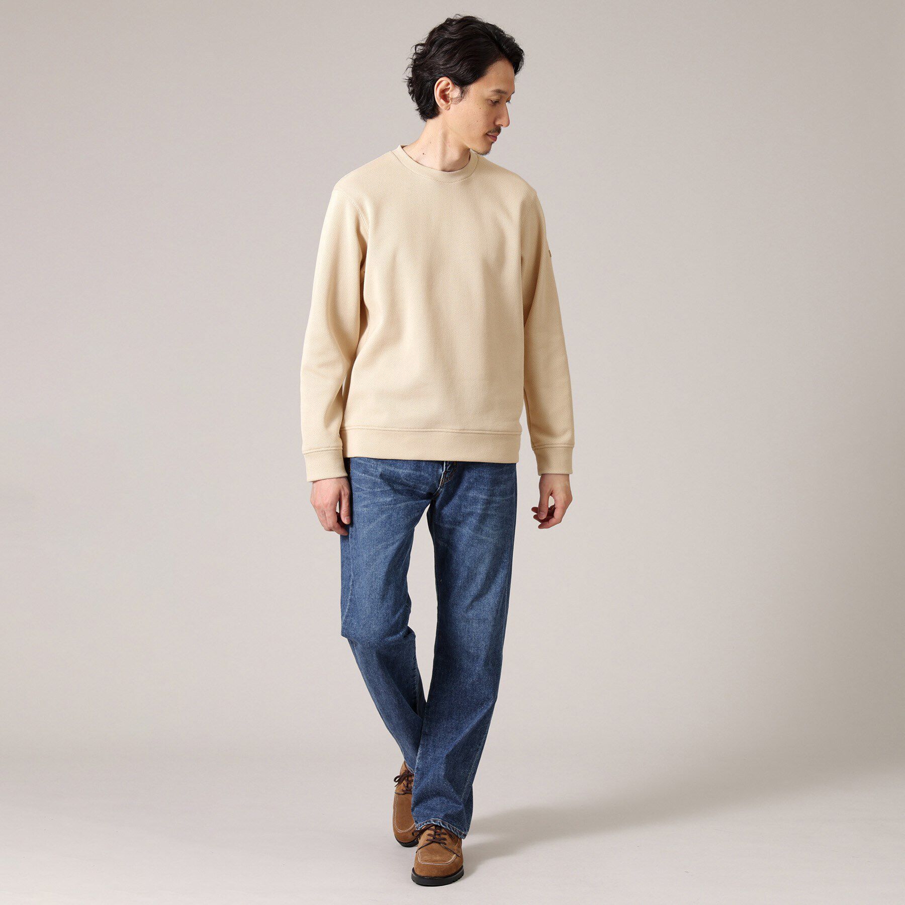 TAKEO KIKUCHI「【尾州織】クルーネック カットソー」|Tシャツ・カットソー|