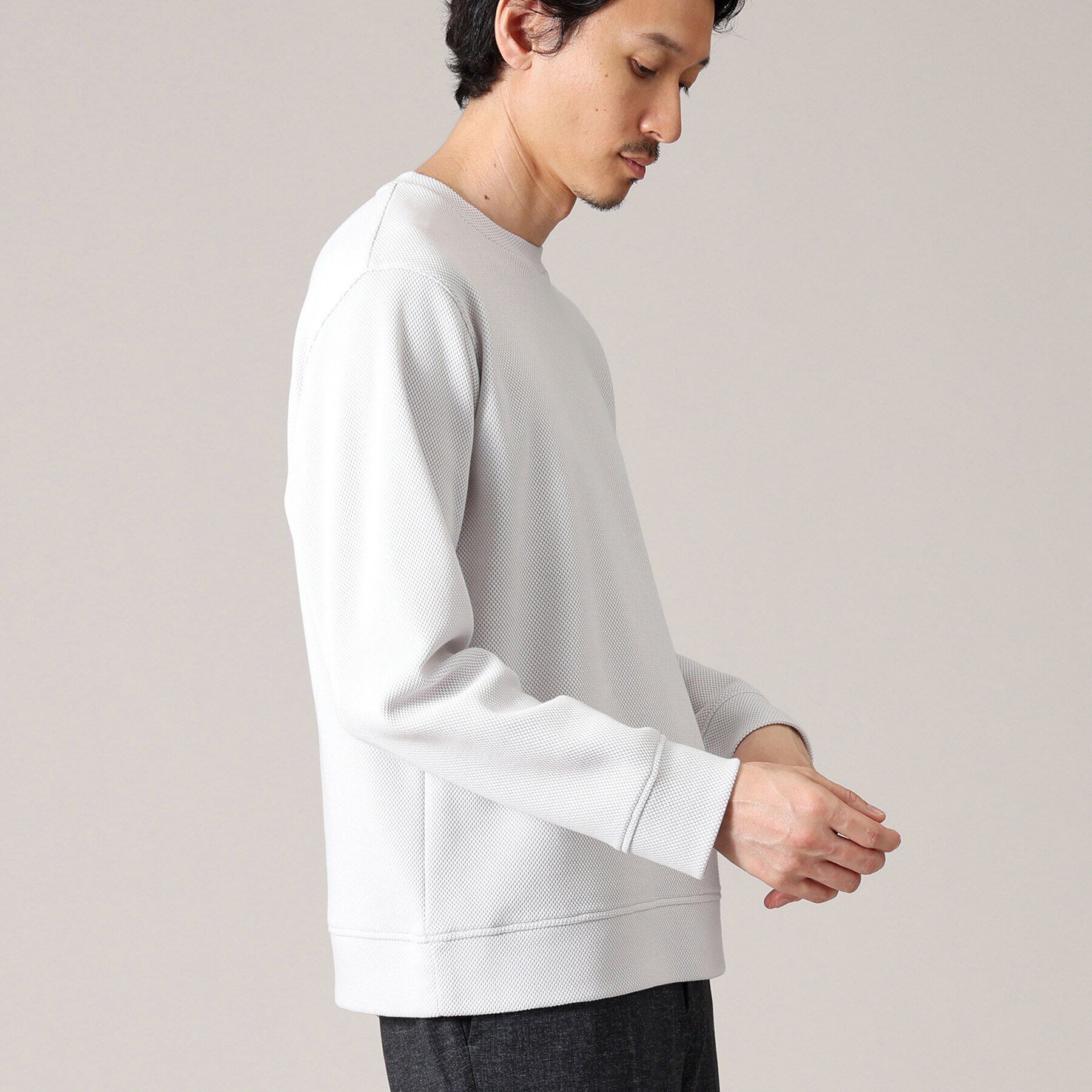 TAKEO KIKUCHI「【尾州織】クルーネック カットソー」|Tシャツ・カットソー|