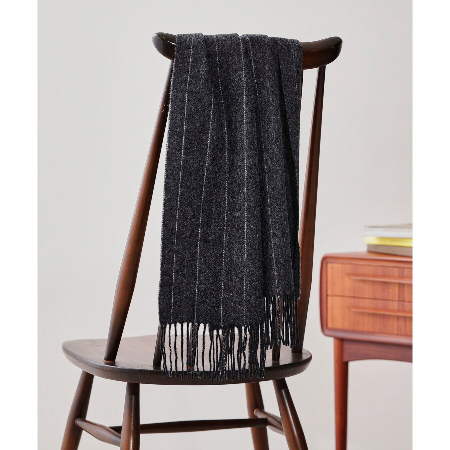 TAKEO KIKUCHI「【洗えるカシミヤ】ヘリンボン　ストライプ マフラー」|ストール|