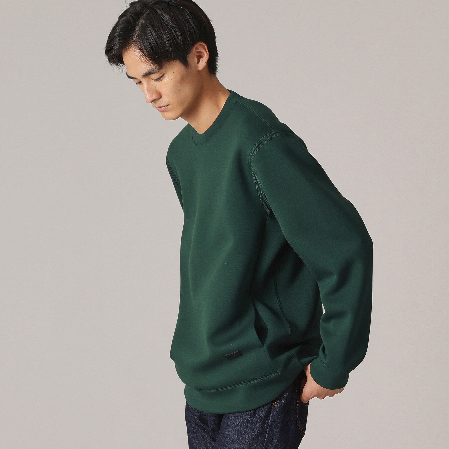 TAKEO KIKUCHI「【Made in JAPAN】エアダン クルーネック プルオーバー」|パーカー|