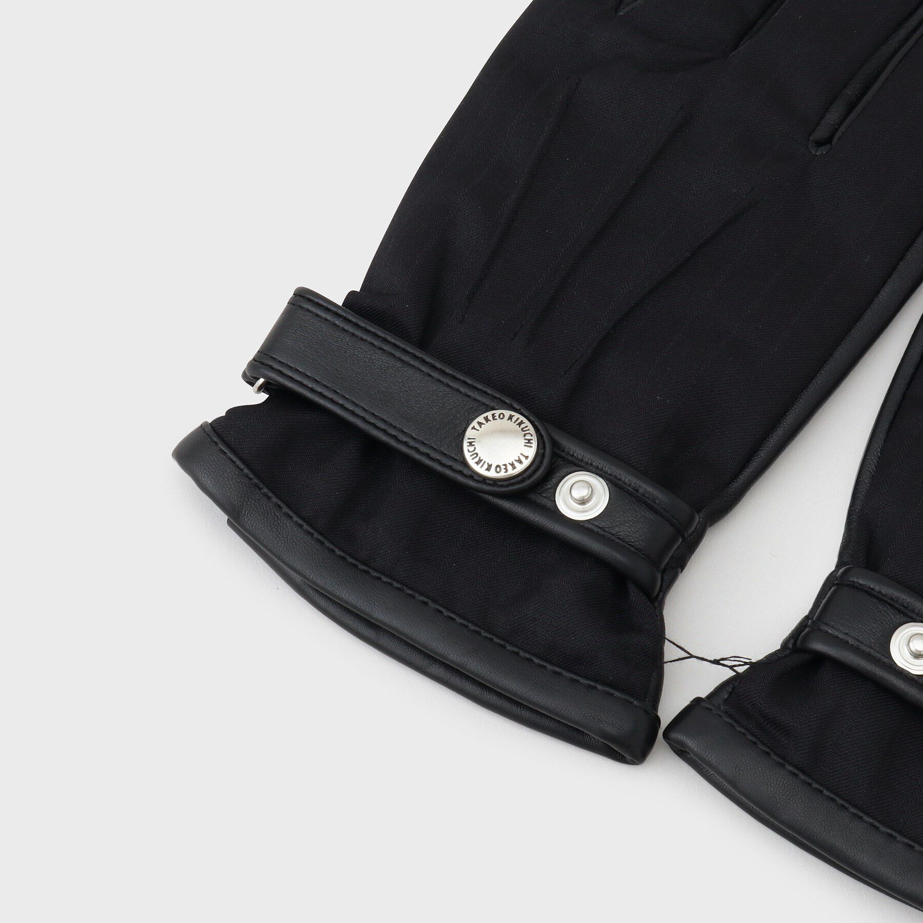 TAKEO KIKUCHI「【スマホ対応】ウール&times;レザー コンビ グローブ」|手袋|