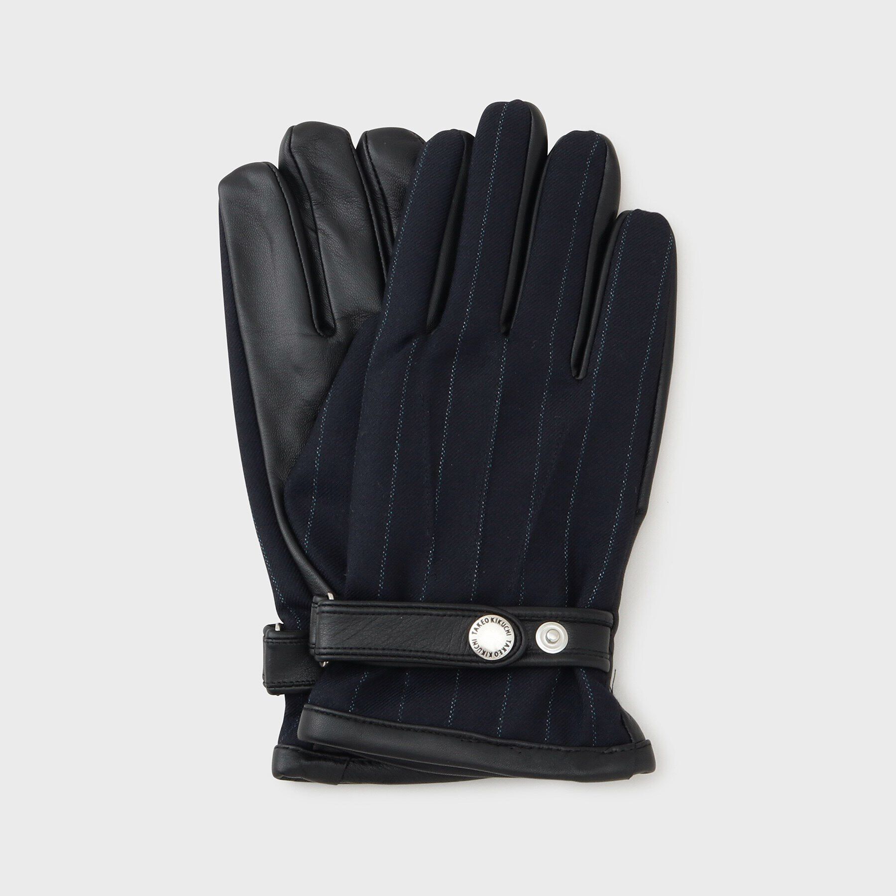 TAKEO KIKUCHI「【スマホ対応】ウール&times;レザー コンビ グローブ」|手袋|ﾈｲﾋﾞｰ(394)