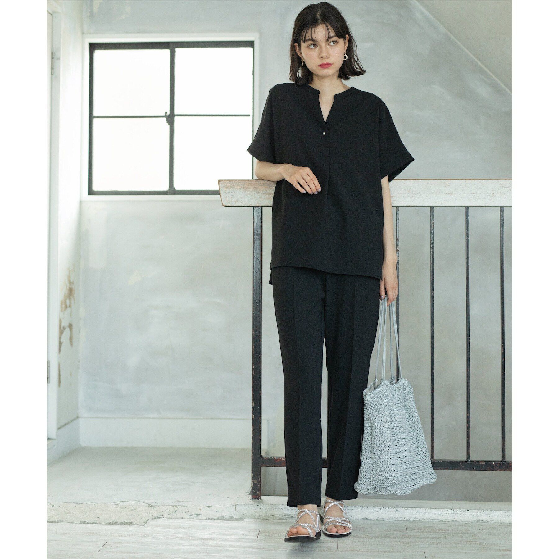 OPAQUE.CLIP「≪SS-LLsize≫ ストレッチ美脚イージーテーパードパンツ/セットアップ対応 【防シワ/抗ピル/」|その他|