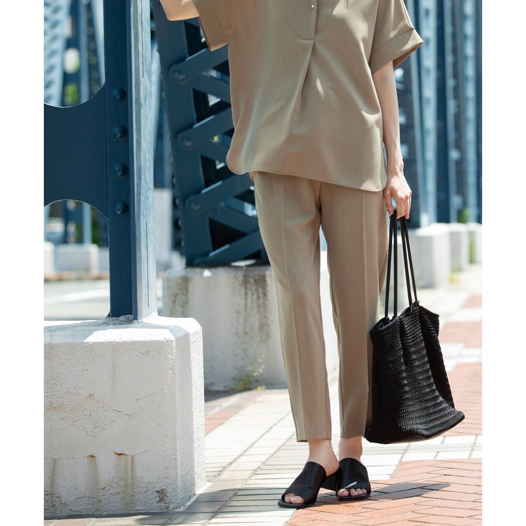 OPAQUE.CLIP「≪SS-LLsize≫ ストレッチ美脚イージーテーパードパンツ/セットアップ対応 【防シワ/抗ピル/」|その他|