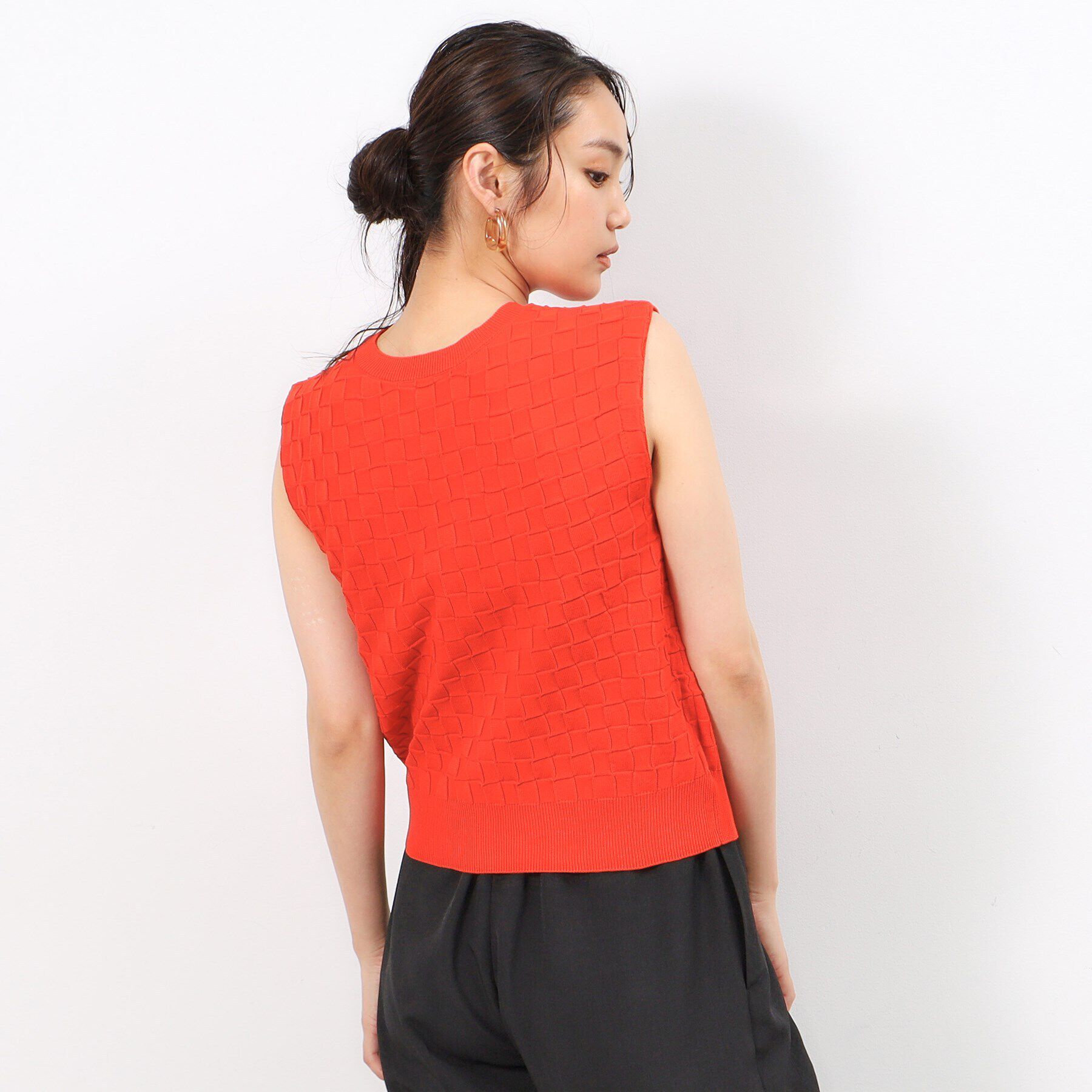 OPAQUE.CLIP「前後2WAY リボンデザインニット【洗濯機洗い可/抗ピル】」|ニット・セーター|