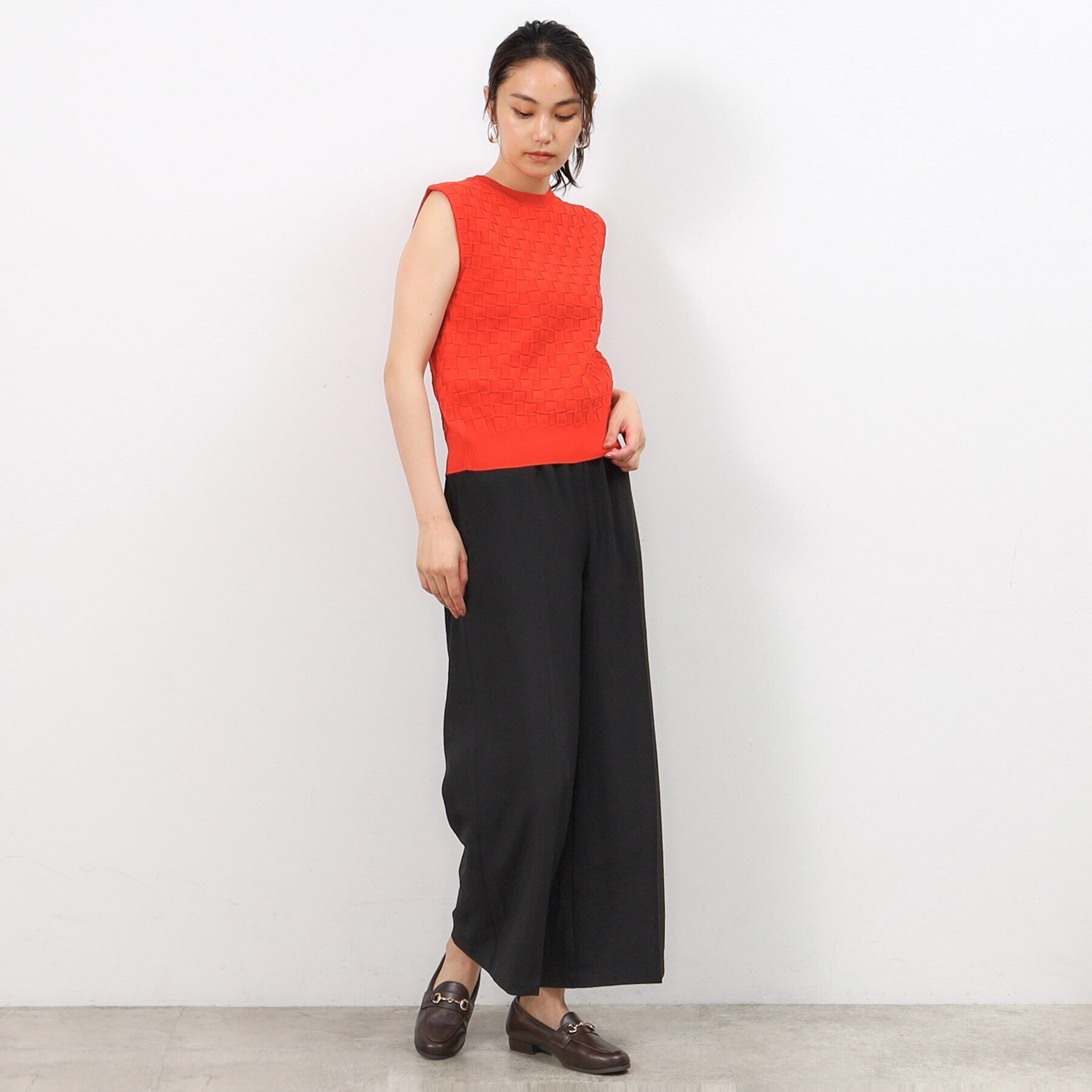 OPAQUE.CLIP「前後2WAY リボンデザインニット【洗濯機洗い可/抗ピル】」|ニット・セーター|