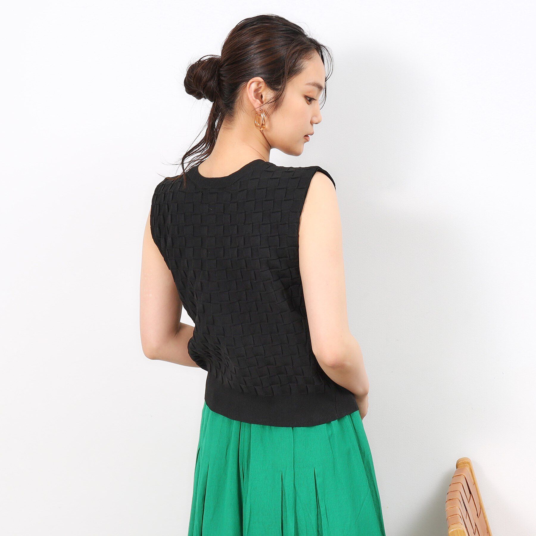 OPAQUE.CLIP「前後2WAY リボンデザインニット【洗濯機洗い可/抗ピル】」|ニット・セーター|