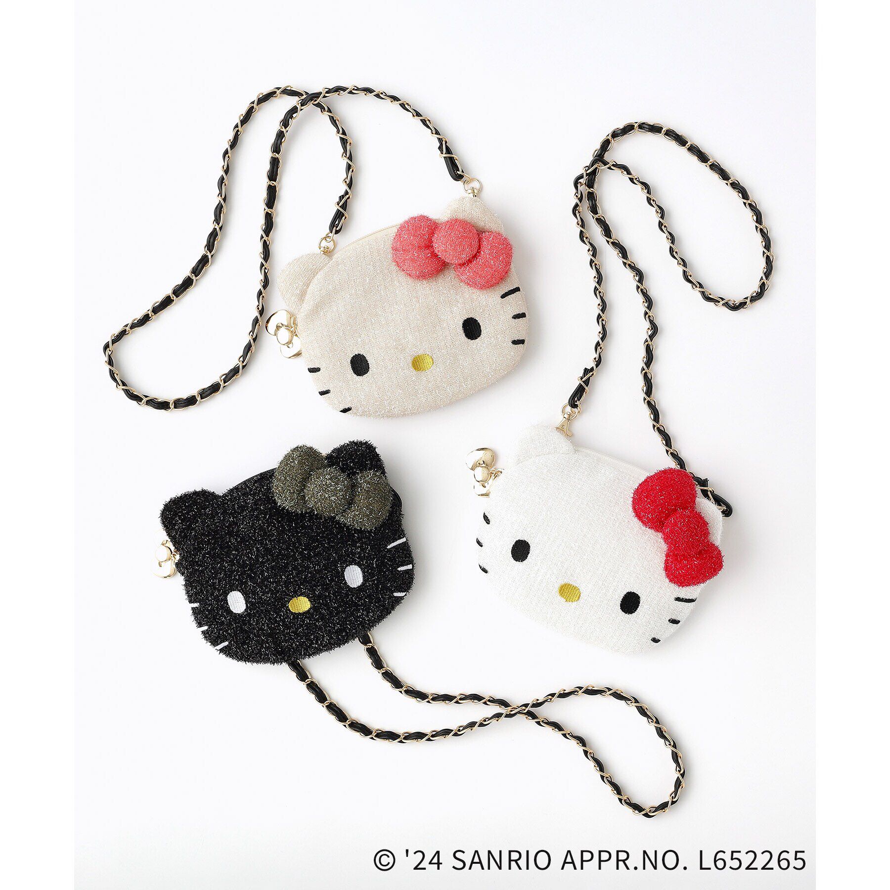OPAQUE.CLIP「【ハローキティコラボ】フェイス型2WAYキラキラミニショルダーバッグ」|ショルダー・メッセンジャー|
