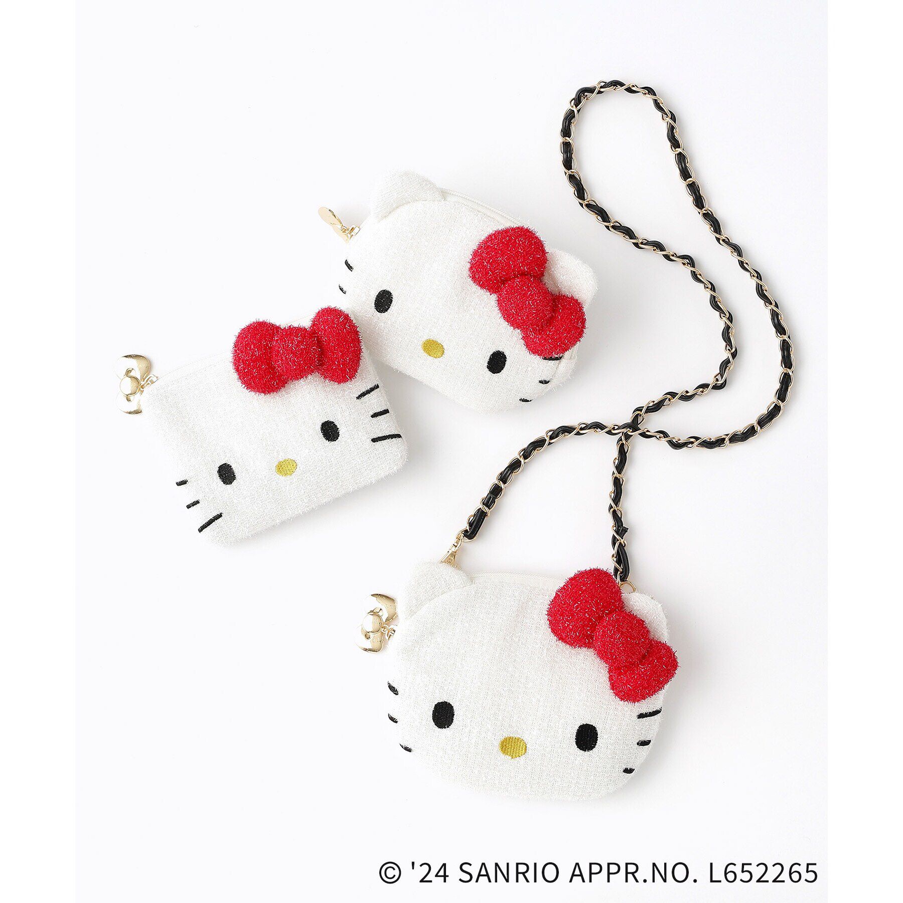 OPAQUE.CLIP「【ハローキティコラボ】フェイス型2WAYキラキラミニショルダーバッグ」|ショルダー・メッセンジャー|