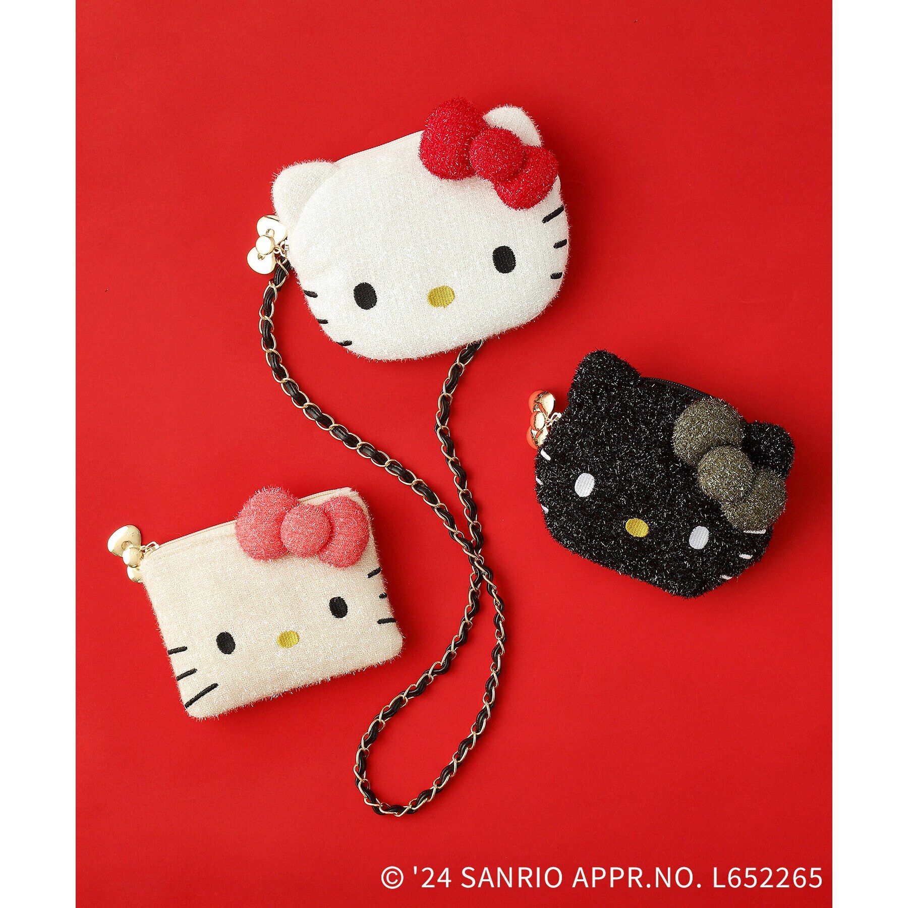 OPAQUE.CLIP「【ハローキティコラボ】フェイス型2WAYキラキラミニショルダーバッグ」|ショルダー・メッセンジャー|