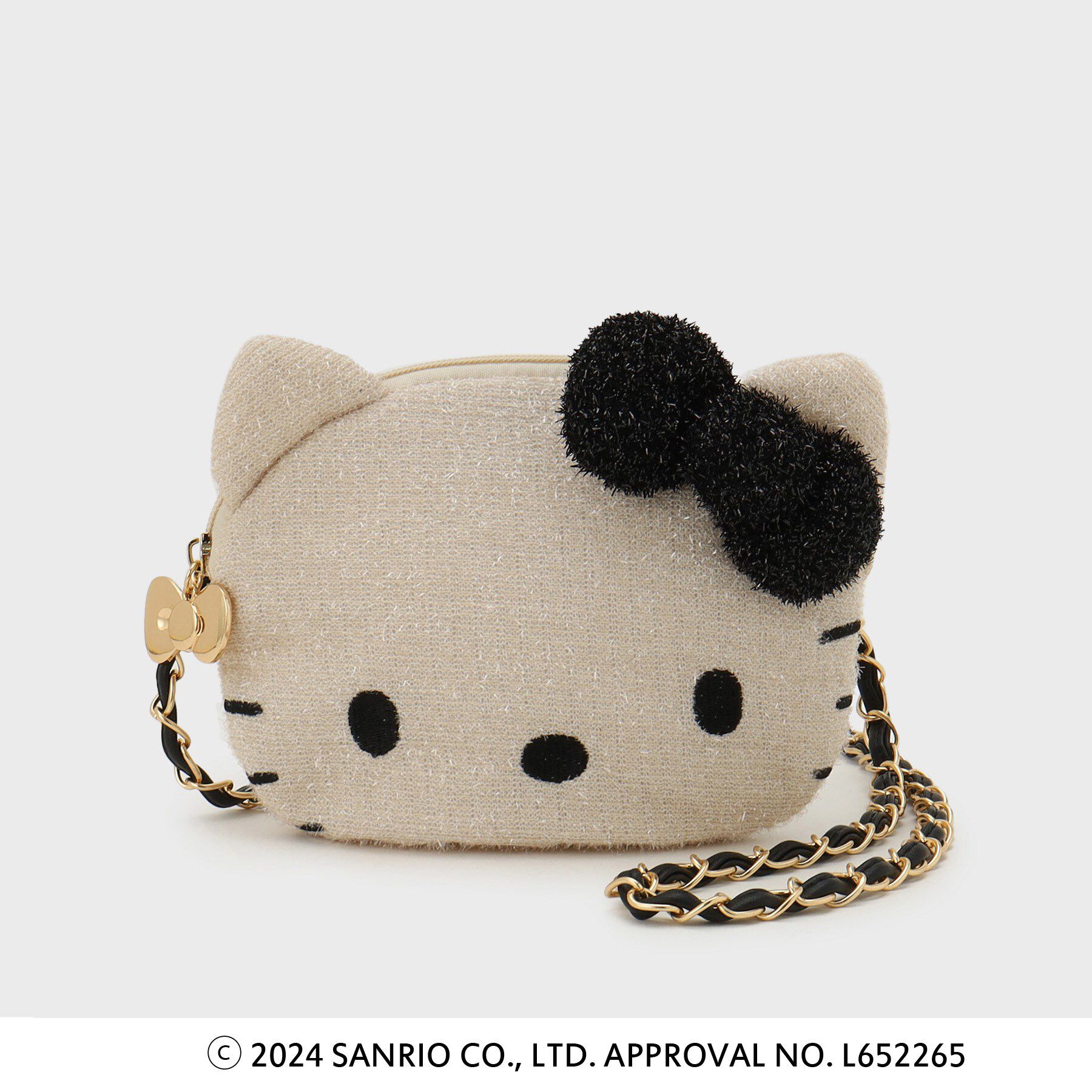 OPAQUE.CLIP「【ハローキティコラボ】フェイス型2WAYキラキラミニショルダーバッグ」|ショルダー・メッセンジャー|ﾗｲﾄﾍﾞｰｼﾞｭ(851)