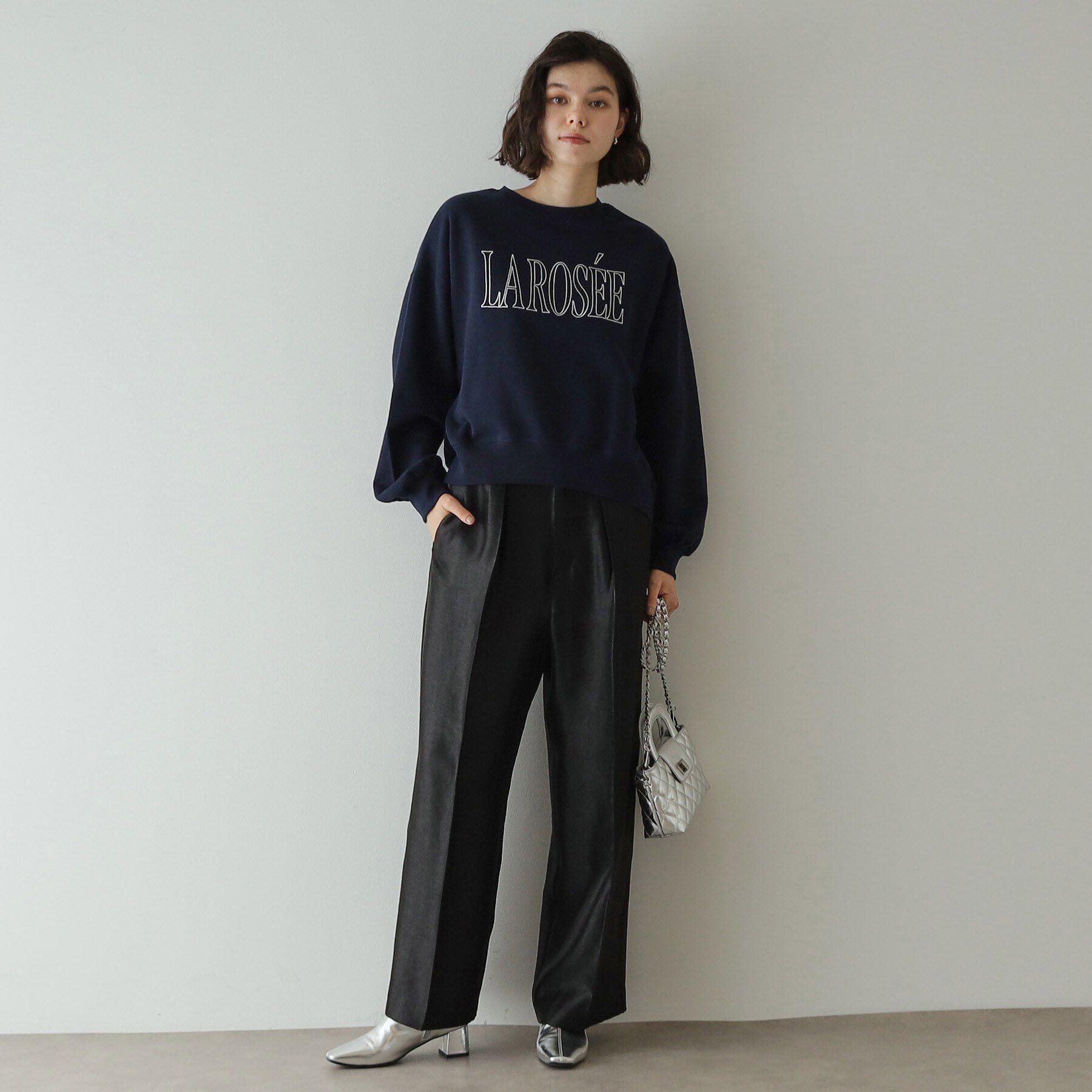 OPAQUE.CLIP「《Oggi掲載》シャイニータックワイドパンツ【洗濯機洗い可】」|その他|