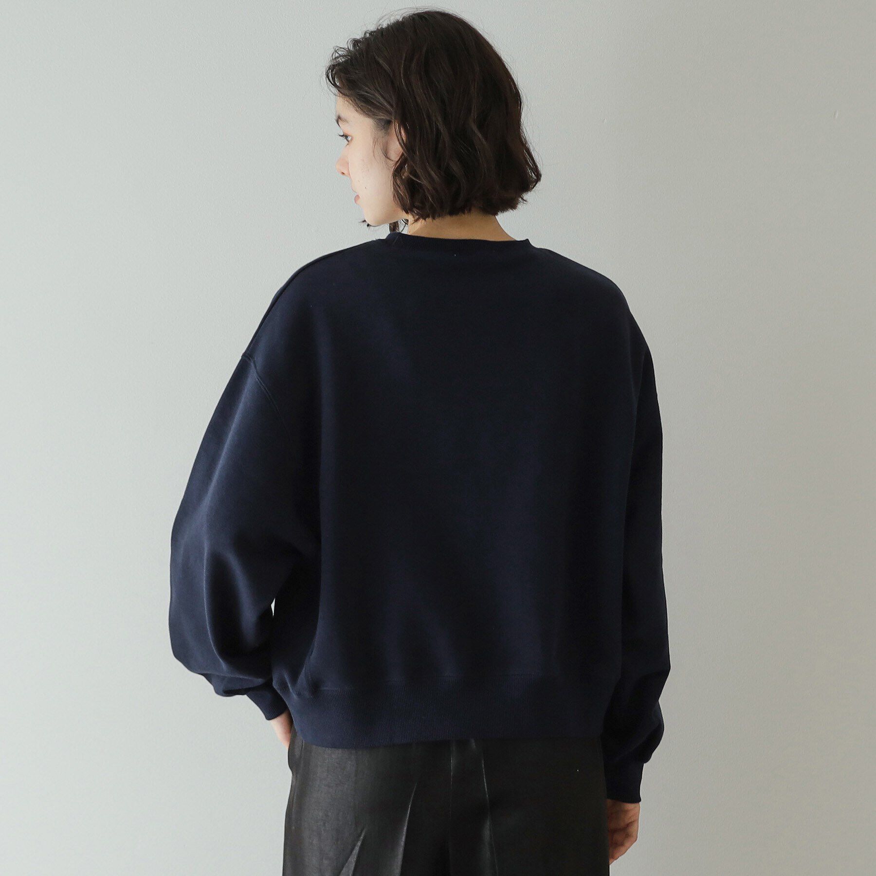 OPAQUE.CLIP「《美人百花掲載》ロゴ裏毛ショートトップス【洗濯機洗い可】」|Tシャツ・カットソー|