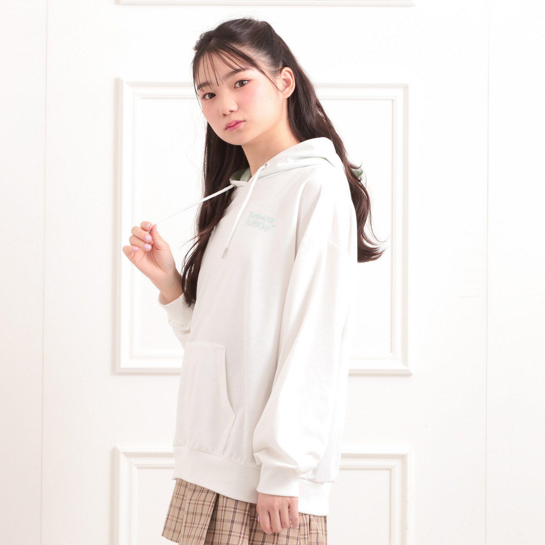 PINK-latte「バック発泡プリントパーカー」|パーカー|