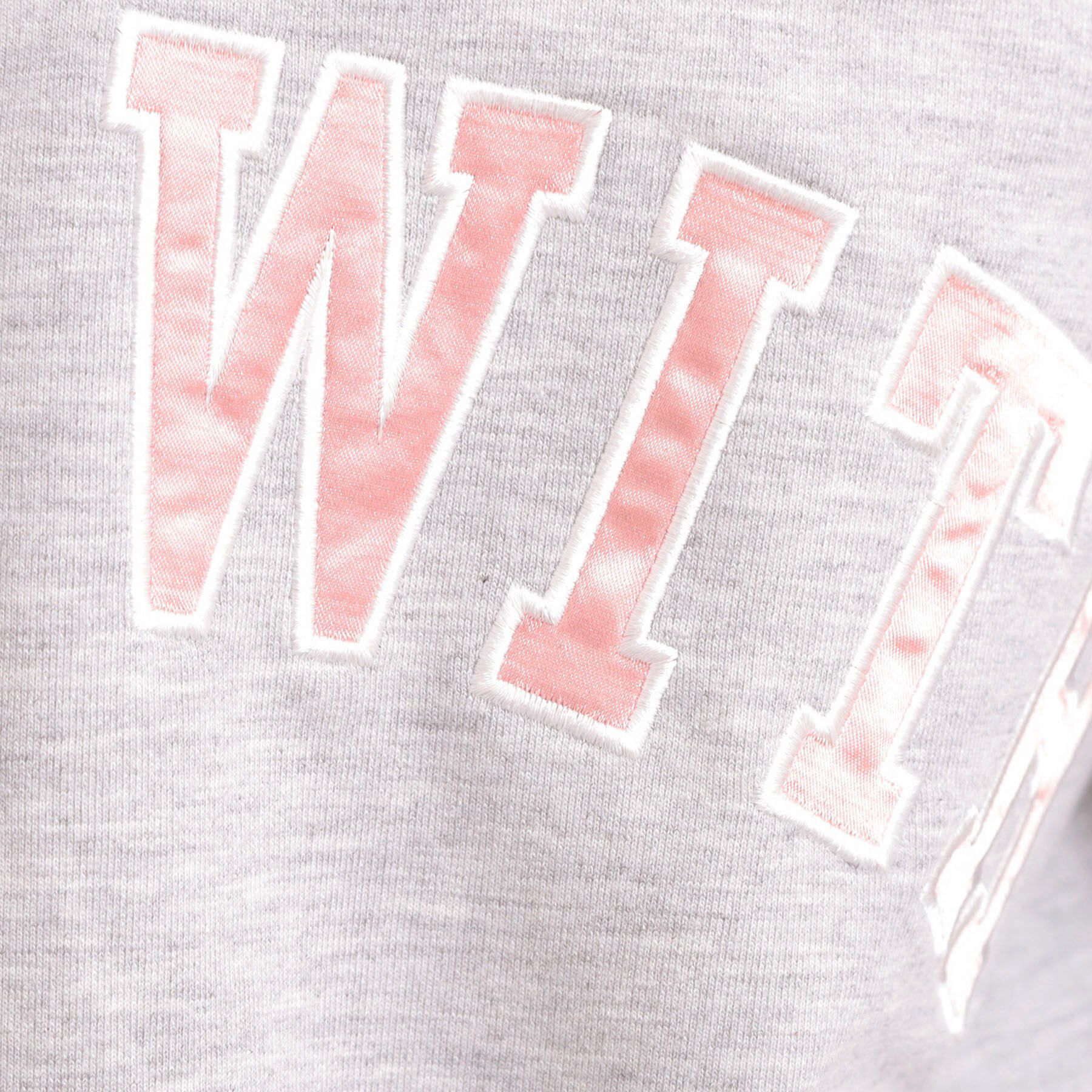 PINK-latte「Vネックカレッジアップリケ裏毛カーディガン」|カーディガン|