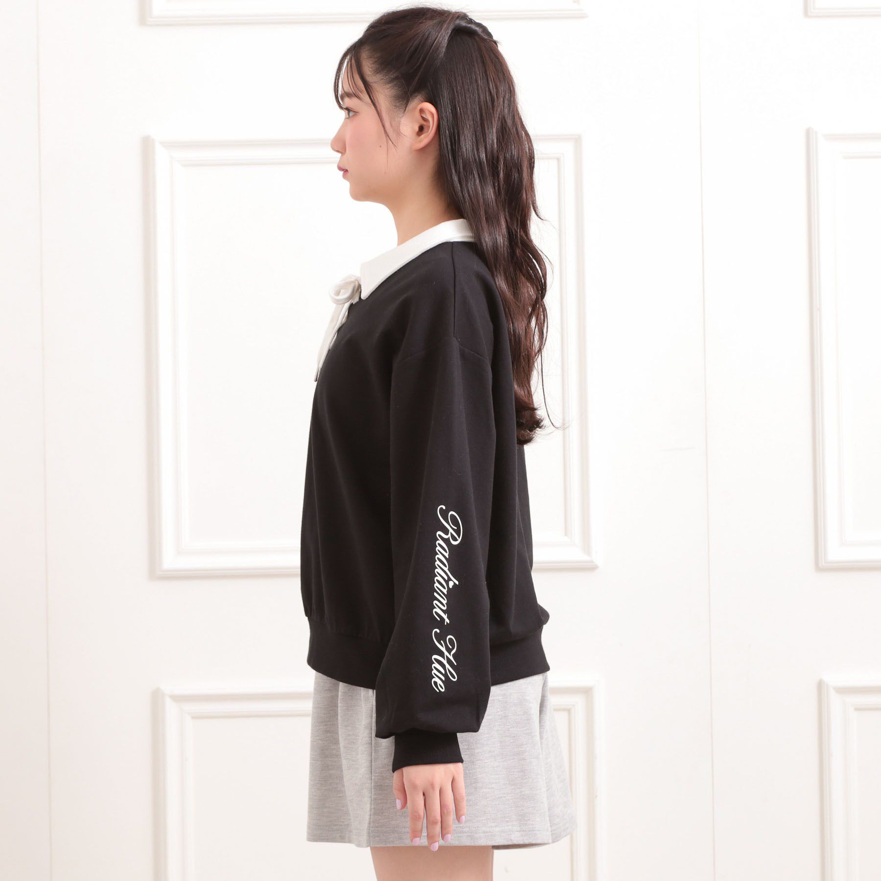 PINK-latte「【セットアイテム】ミニ裏毛レースアップ＋キュロットパンツ」|その他|