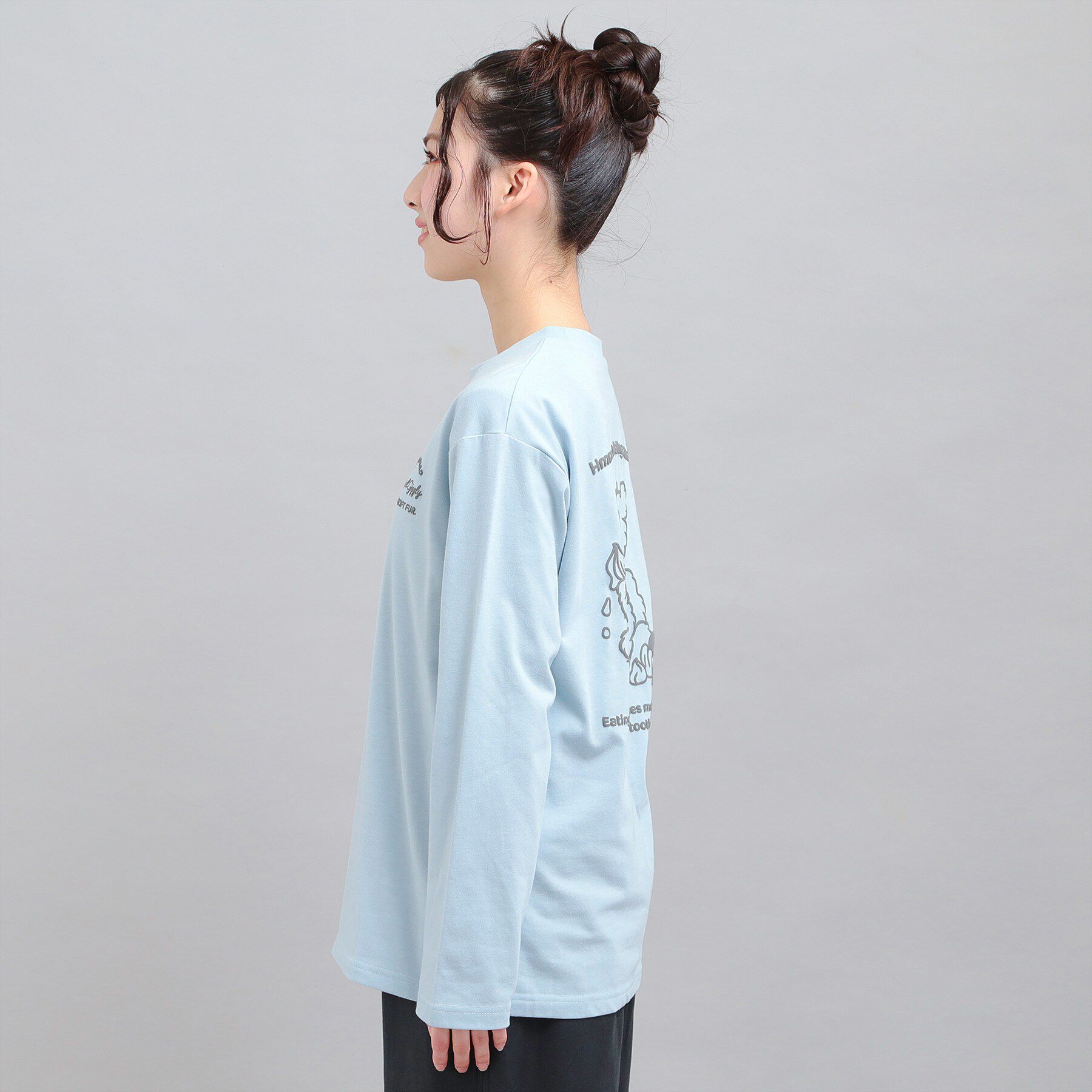 PINK-latte「発泡クリームくまちゃんロンT」|Tシャツ・カットソー|