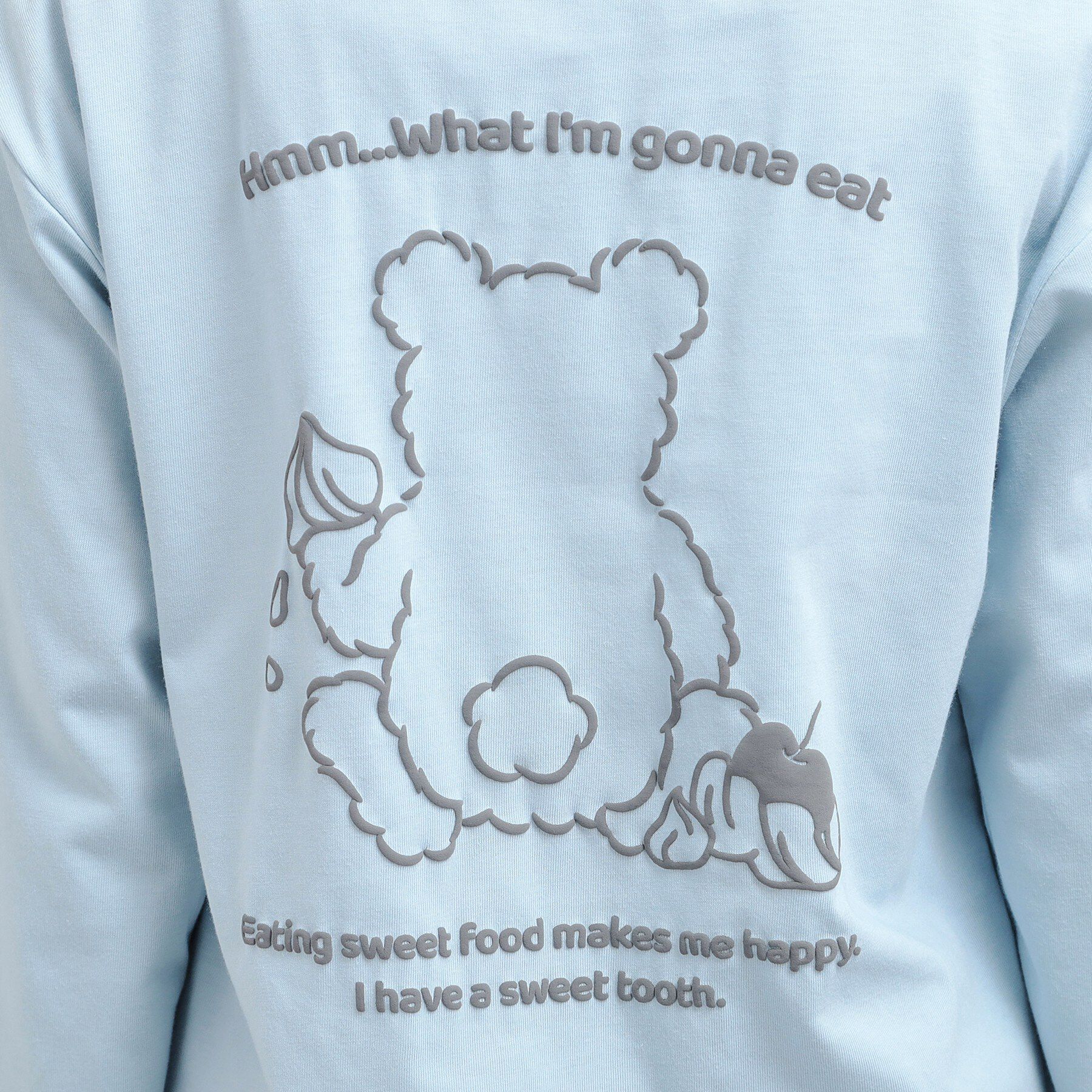 PINK-latte「発泡クリームくまちゃんロンT」|Tシャツ・カットソー|