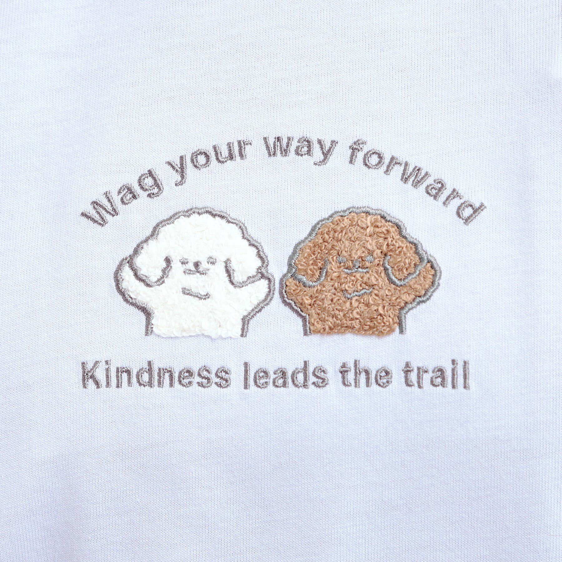 PINK-latte「プチプラワンちゃんサガラロンT」|Tシャツ・カットソー|