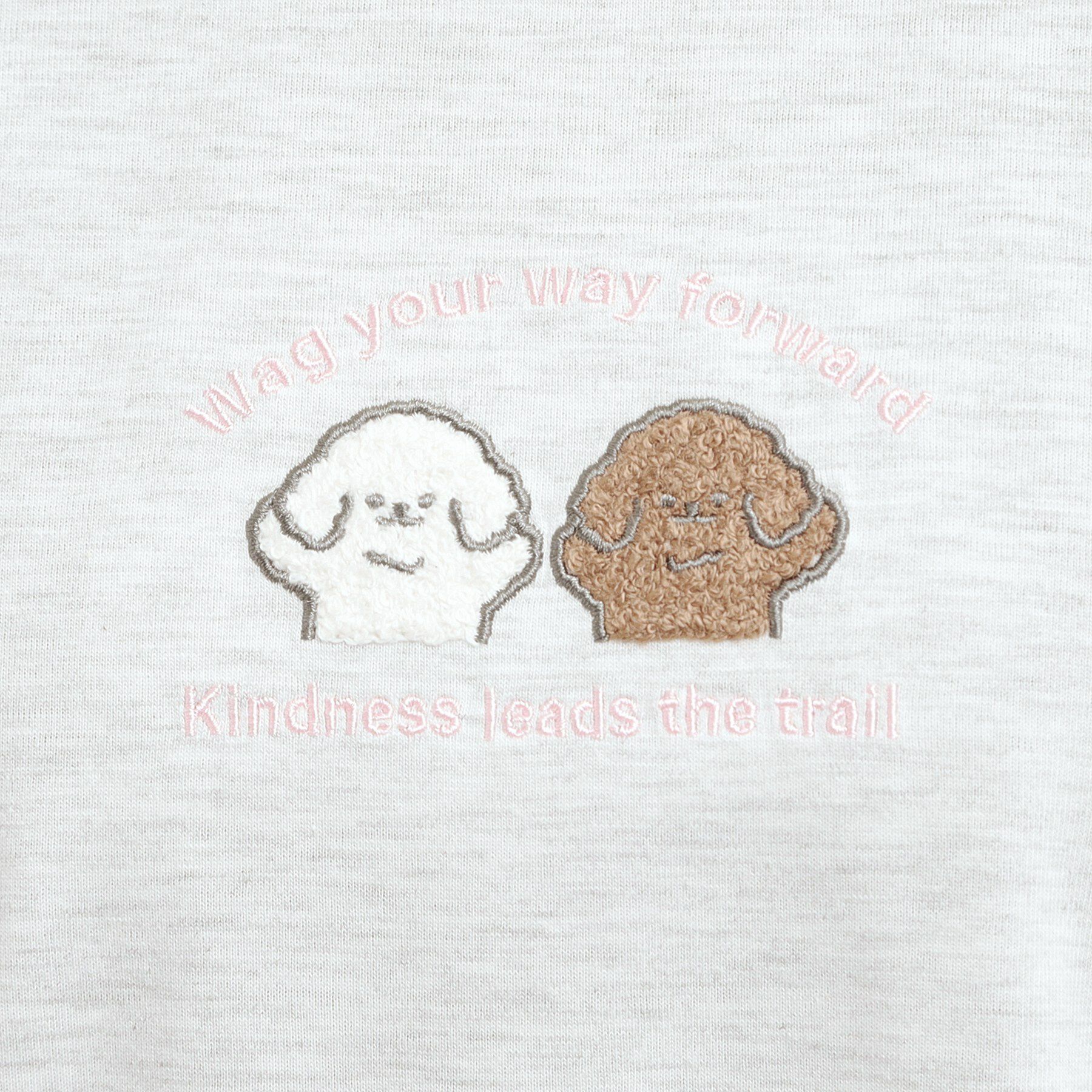 PINK-latte「プチプラワンちゃんサガラロンT」|Tシャツ・カットソー|