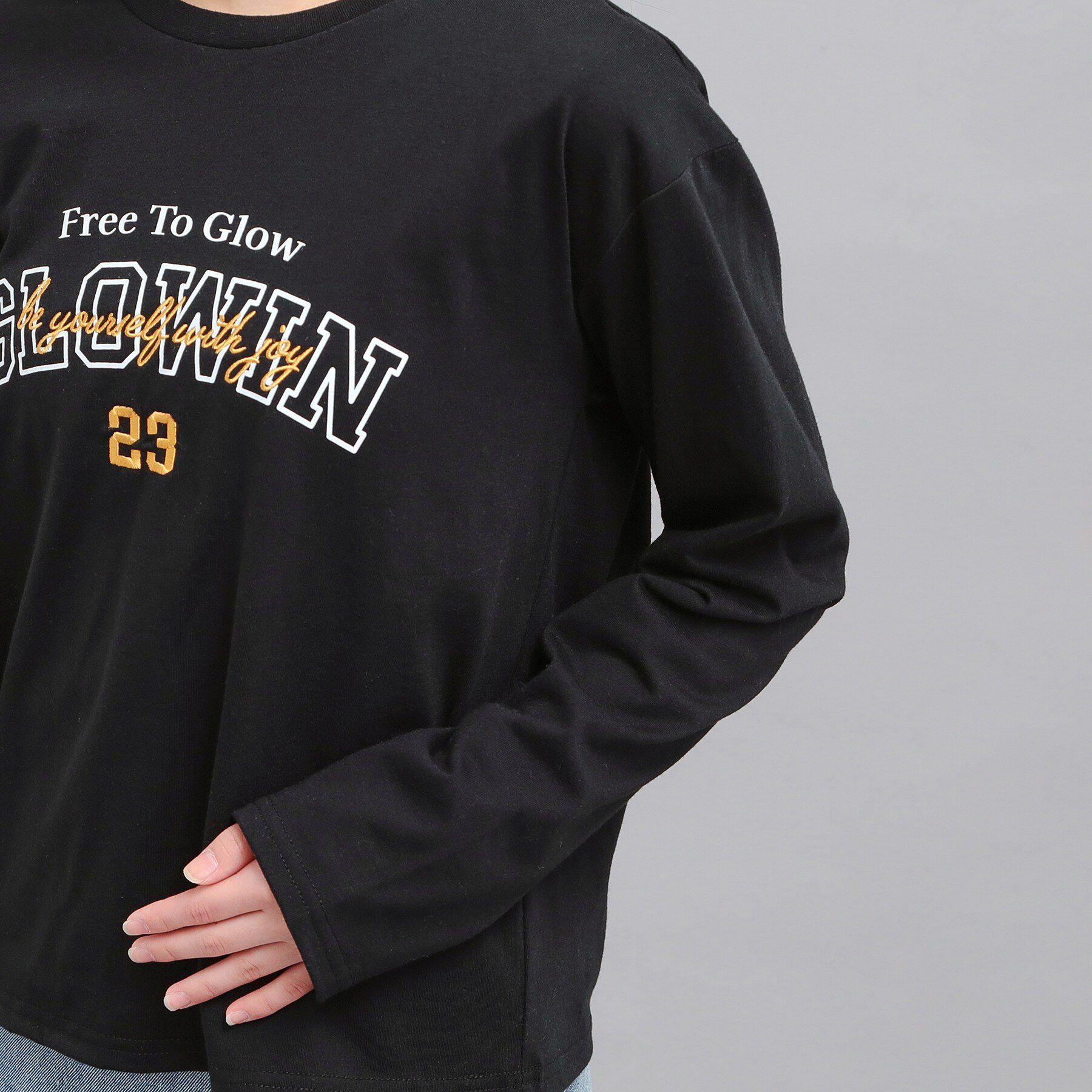 PINK-latte「プチプラカレッジロゴT」|Tシャツ・カットソー|