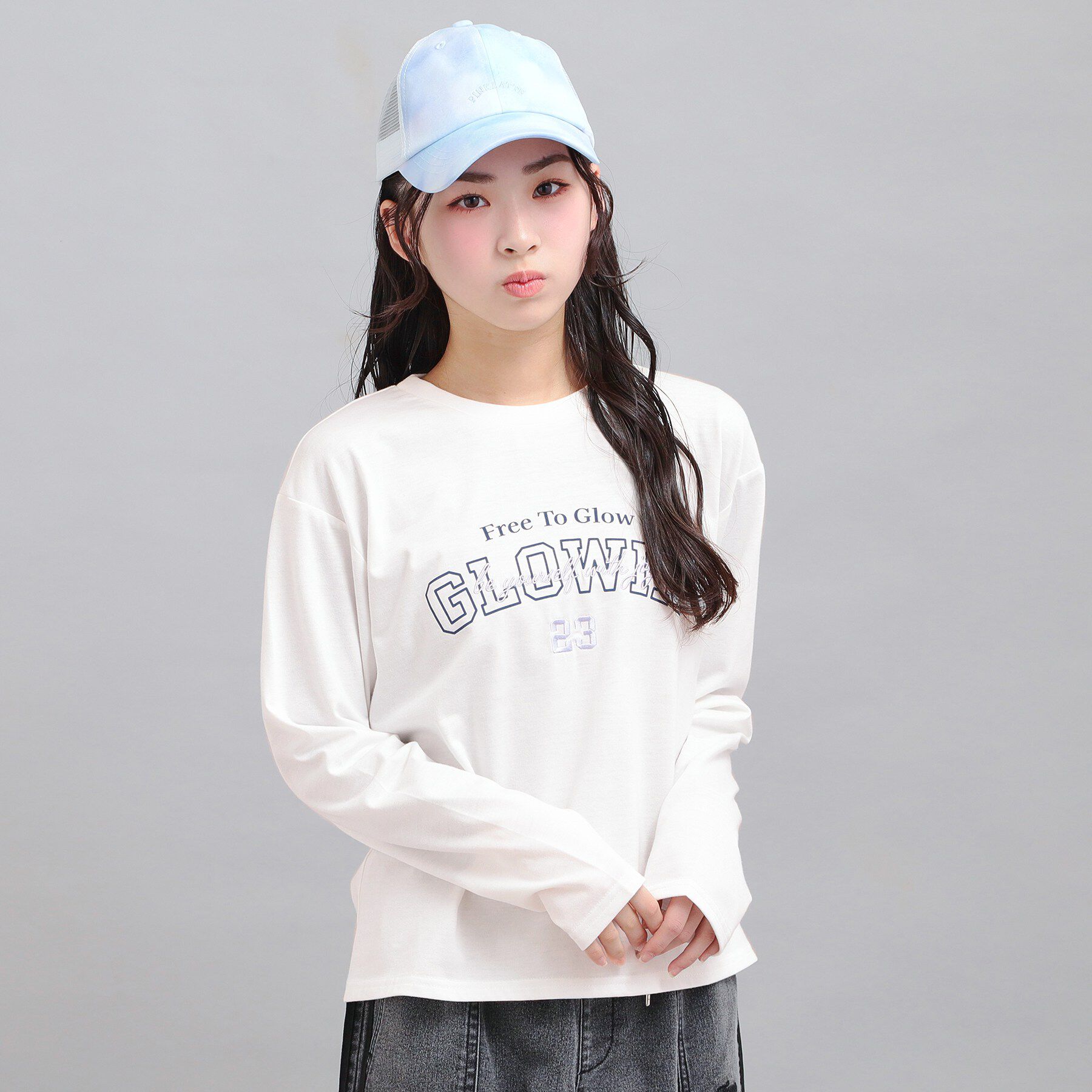 PINK-latte「プチプラカレッジロゴT」|Tシャツ・カットソー|