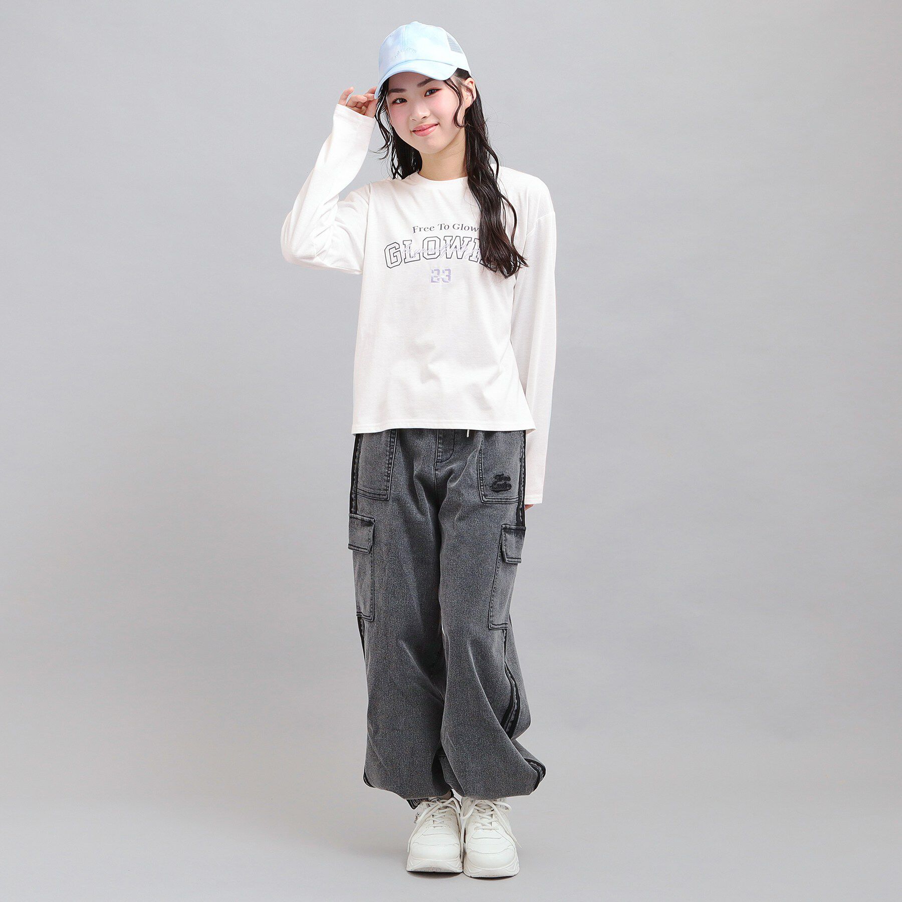 PINK-latte「プチプラカレッジロゴT」|Tシャツ・カットソー|