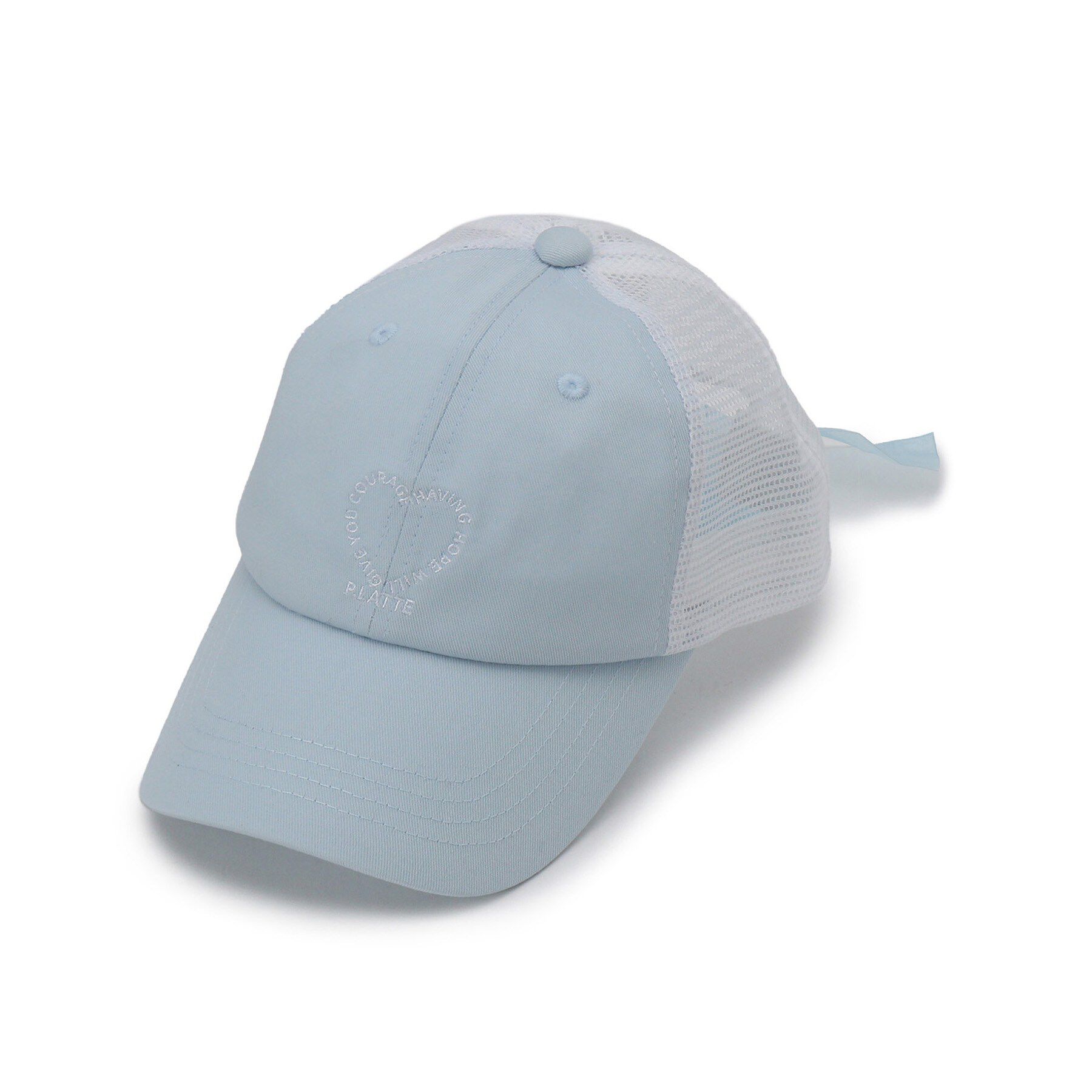 PINK-latte「ハートロゴキャップ」|キャップ・キャスケット|ブルー(091)