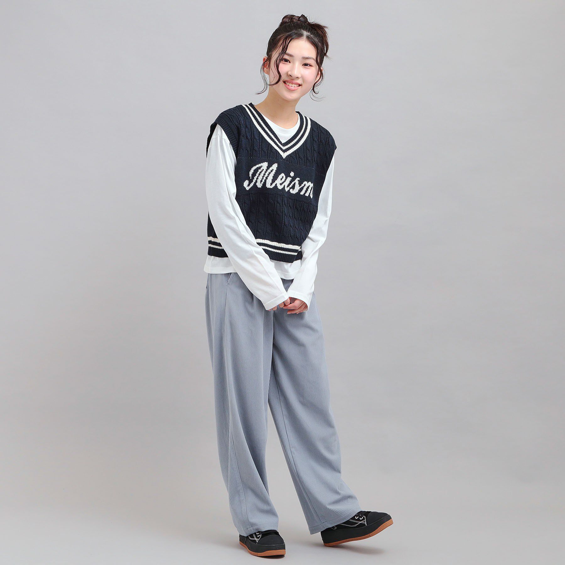 PINK-latte「【セットアイテム】ニットベスト＋ロンT」|その他|