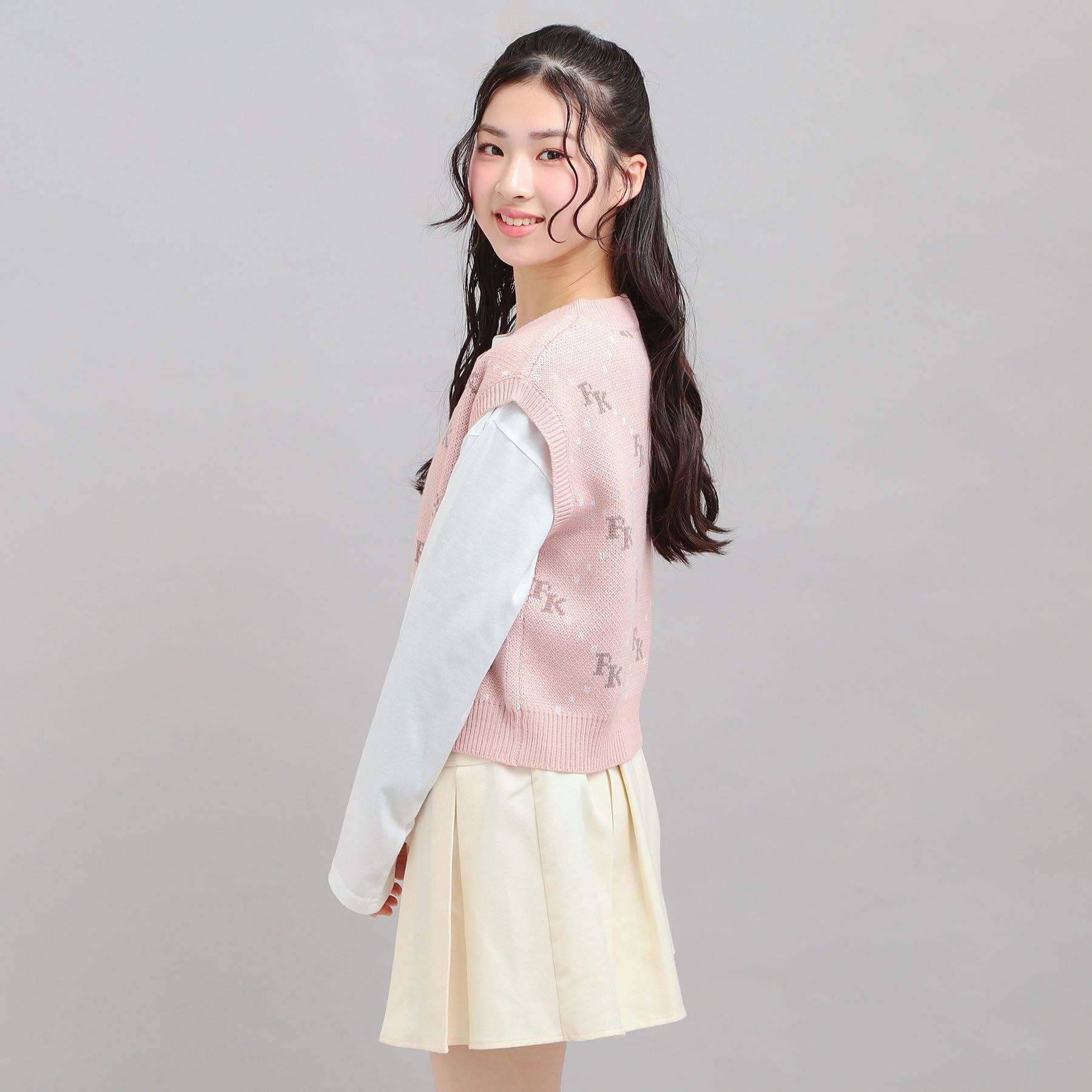 PINK-latte「【セットアイテム】ニットベスト＋ロンT」|その他|