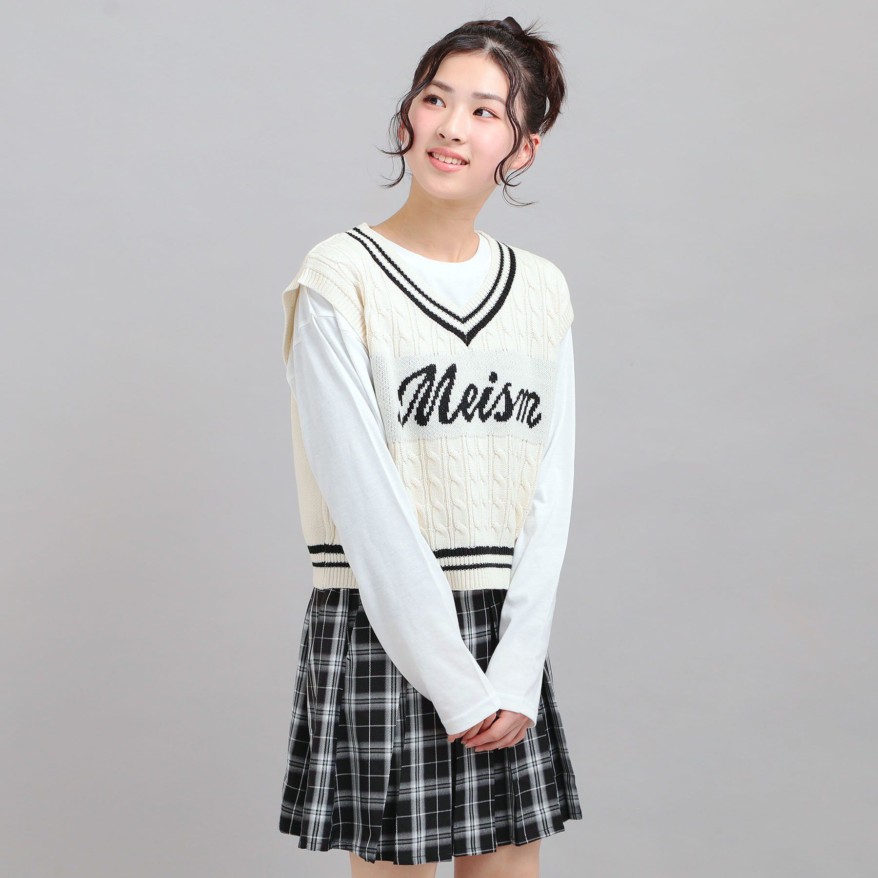 PINK-latte「【セットアイテム】ニットベスト＋ロンT」|その他|