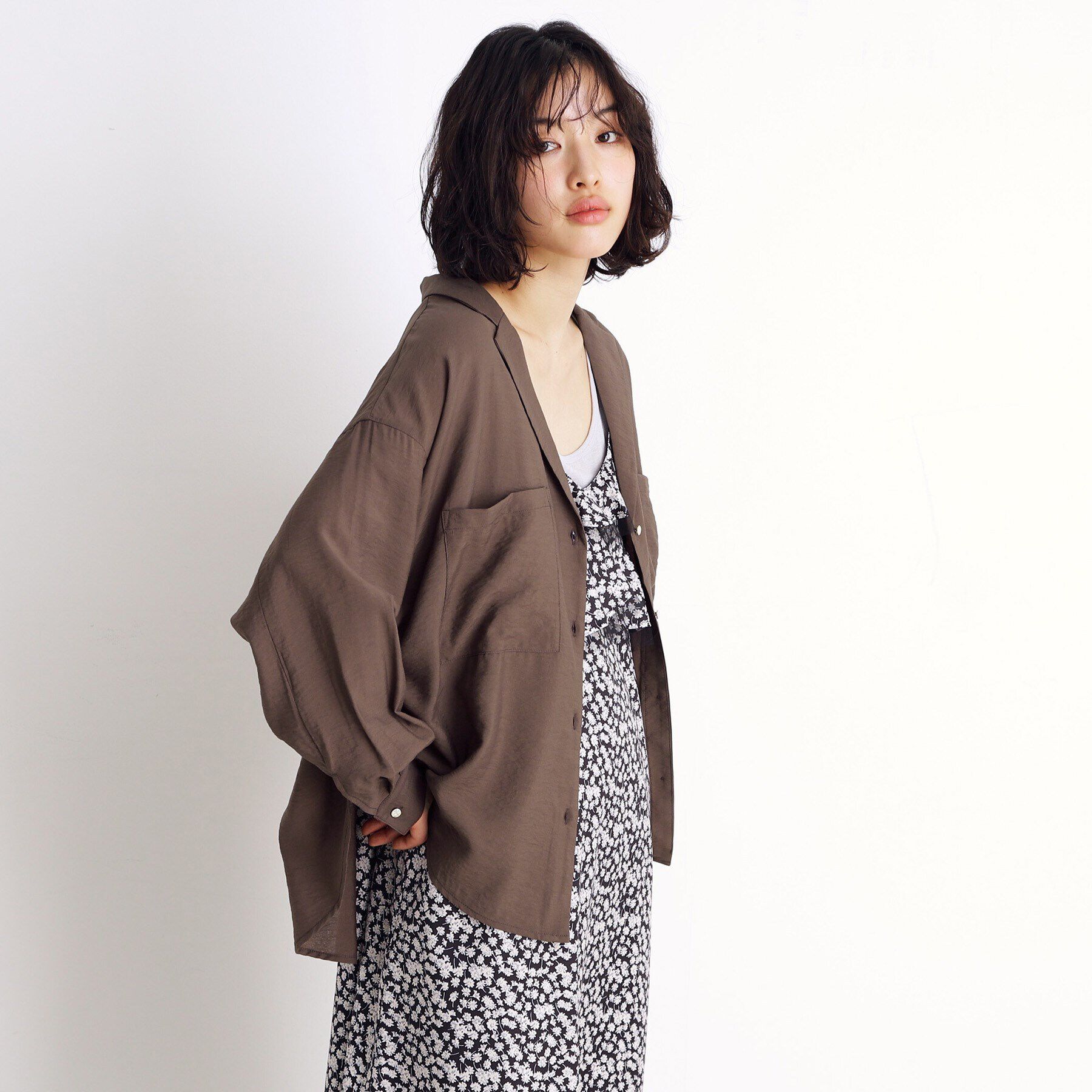 THE SHOP TK「テーラードカラーシャツ【洗える】」|シャツ・ブラウス|