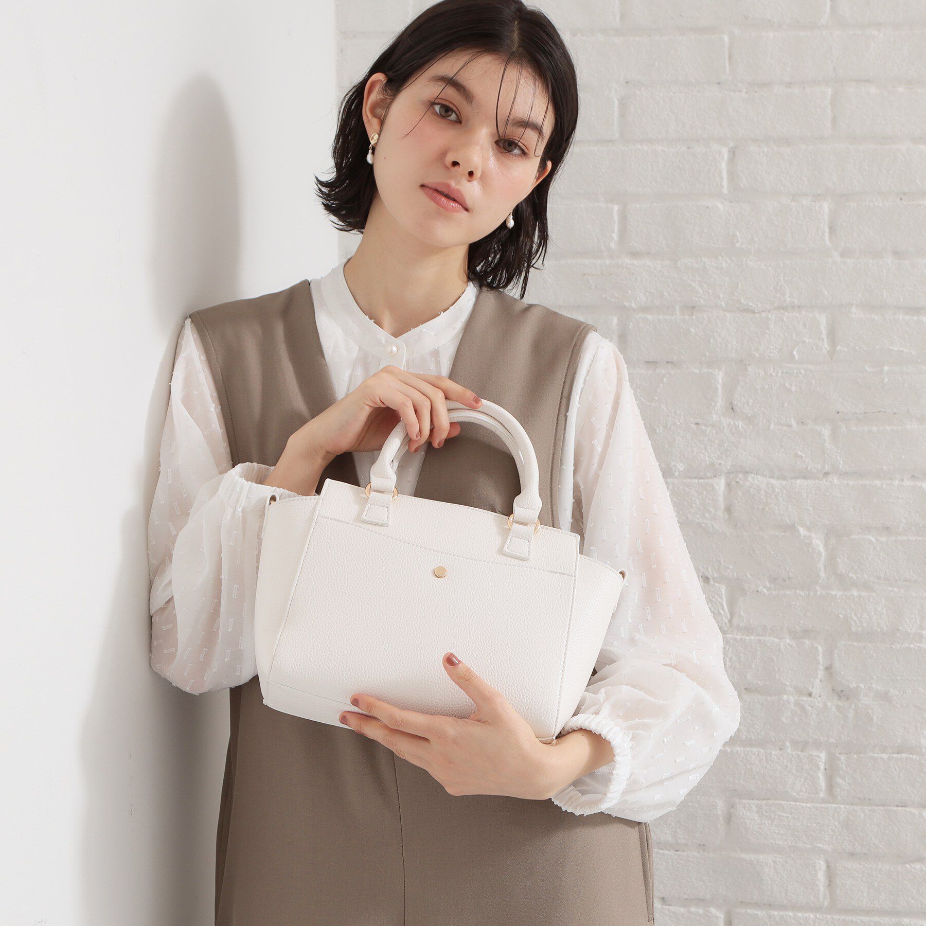 THE SHOP TK「シュリンクミドルトートBAG」|トートバッグ|