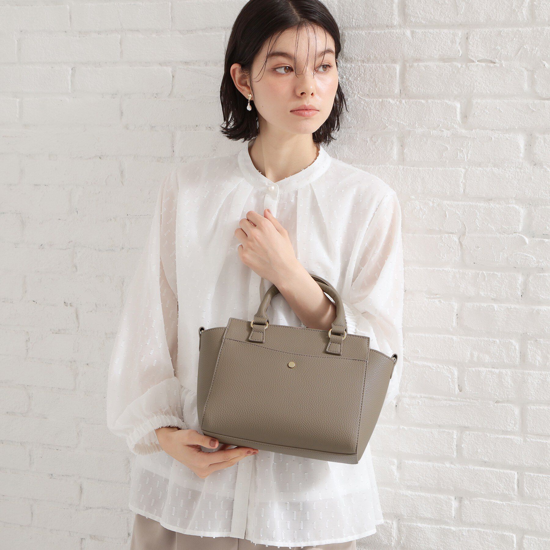 THE SHOP TK「シュリンクミドルトートBAG」|トートバッグ|