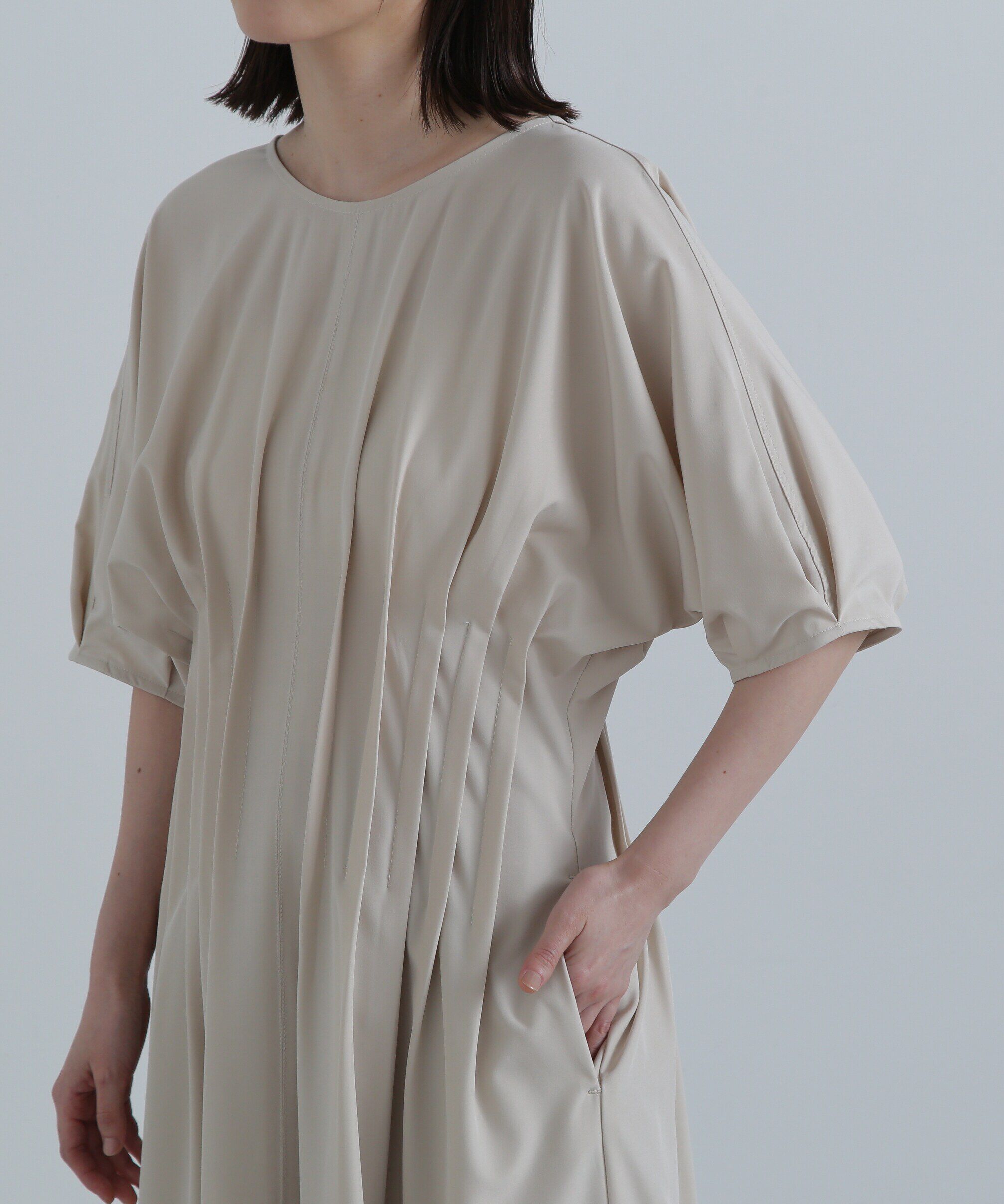  「ウエストタックワンピース《S Size Line》」|ワンピース|