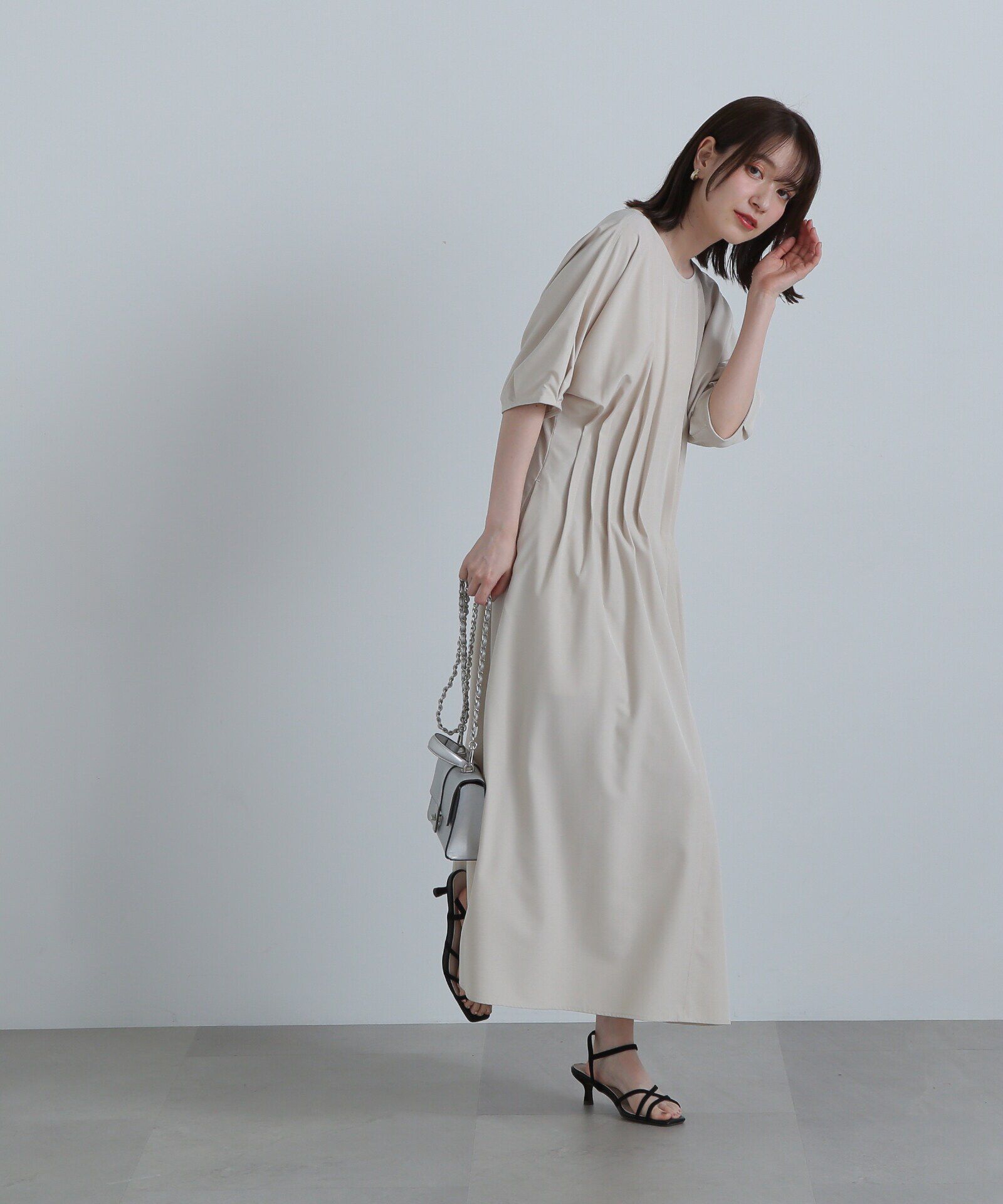  「ウエストタックワンピース《S Size Line》」|ワンピース|