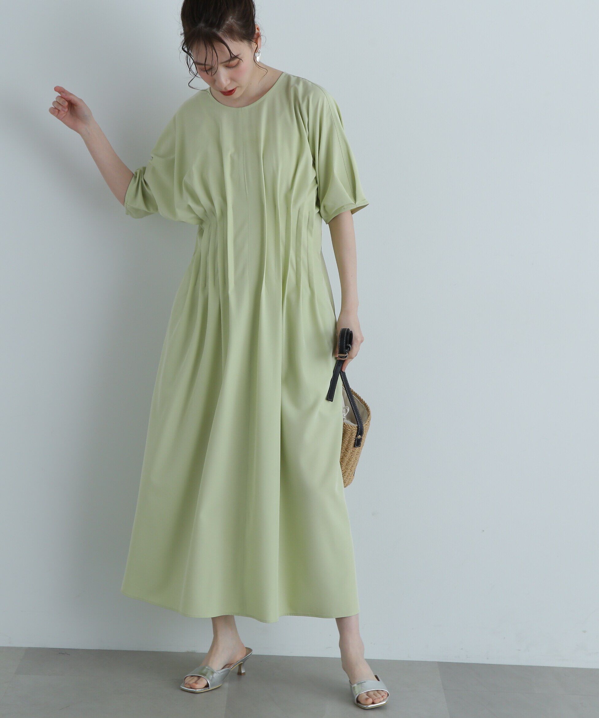  「ウエストタックワンピース《S Size Line》」|ワンピース|