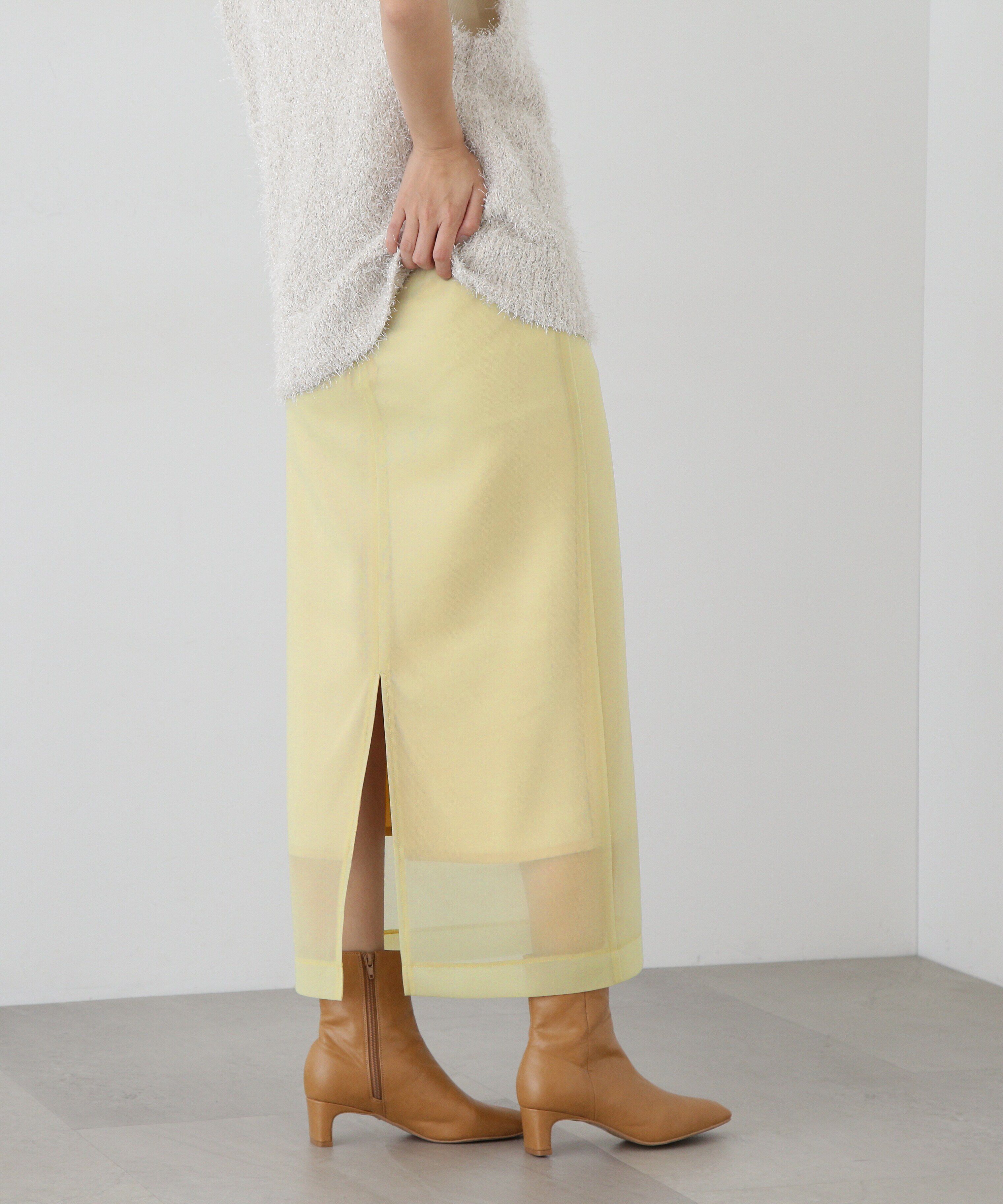  「シアーボンディングスカート」|スカート|