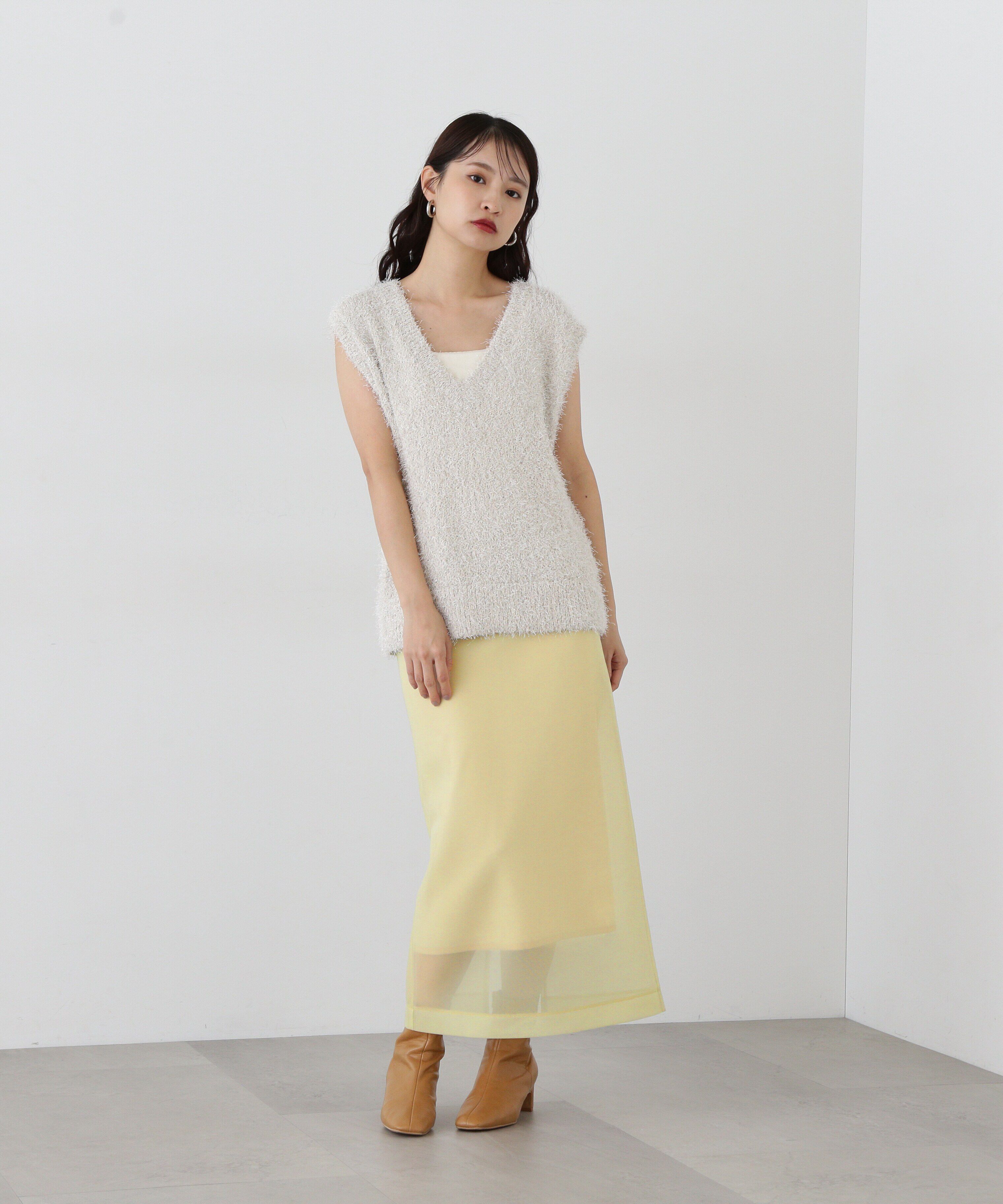  「シアーボンディングスカート」|スカート|