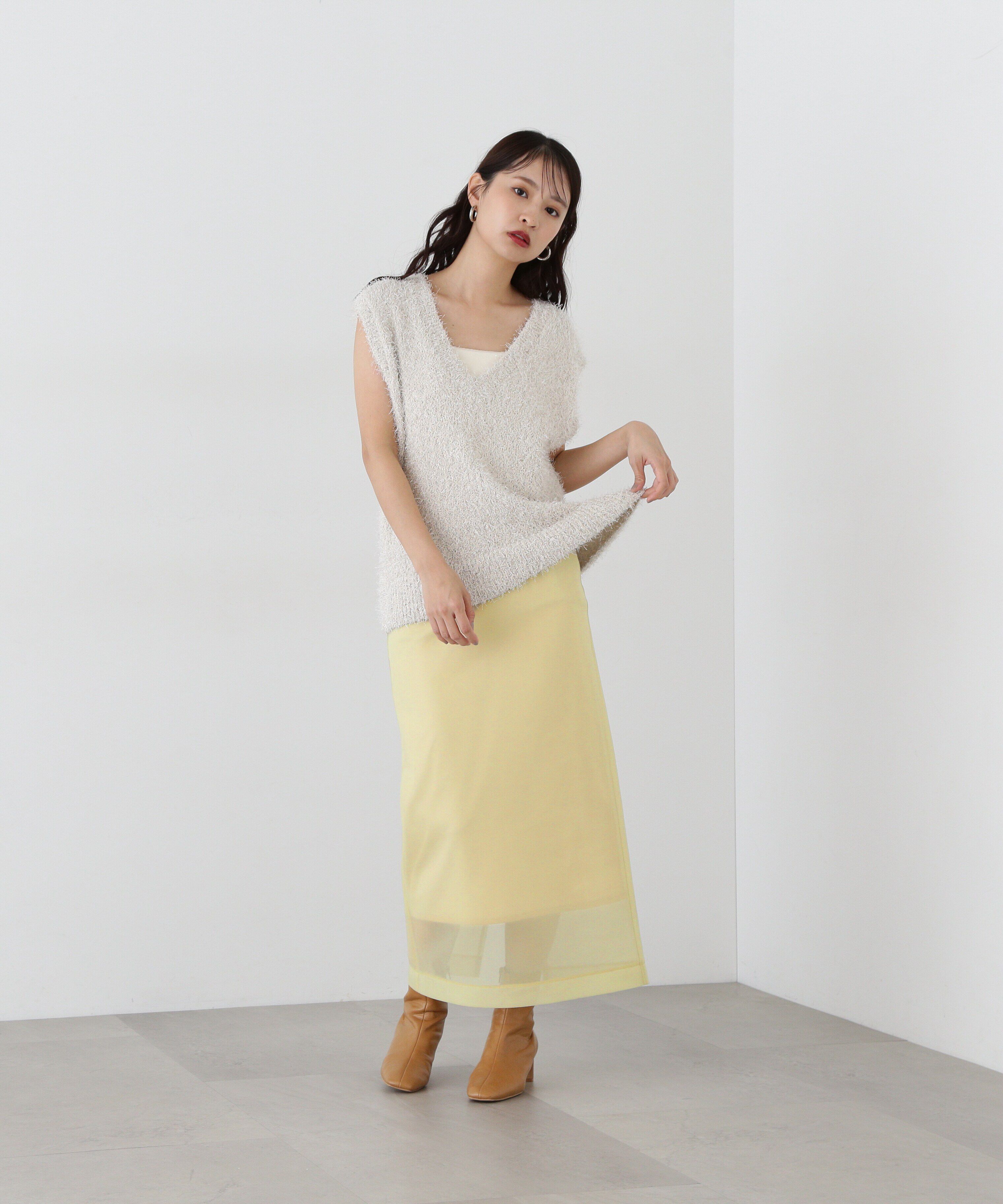  「シアーボンディングスカート」|スカート|