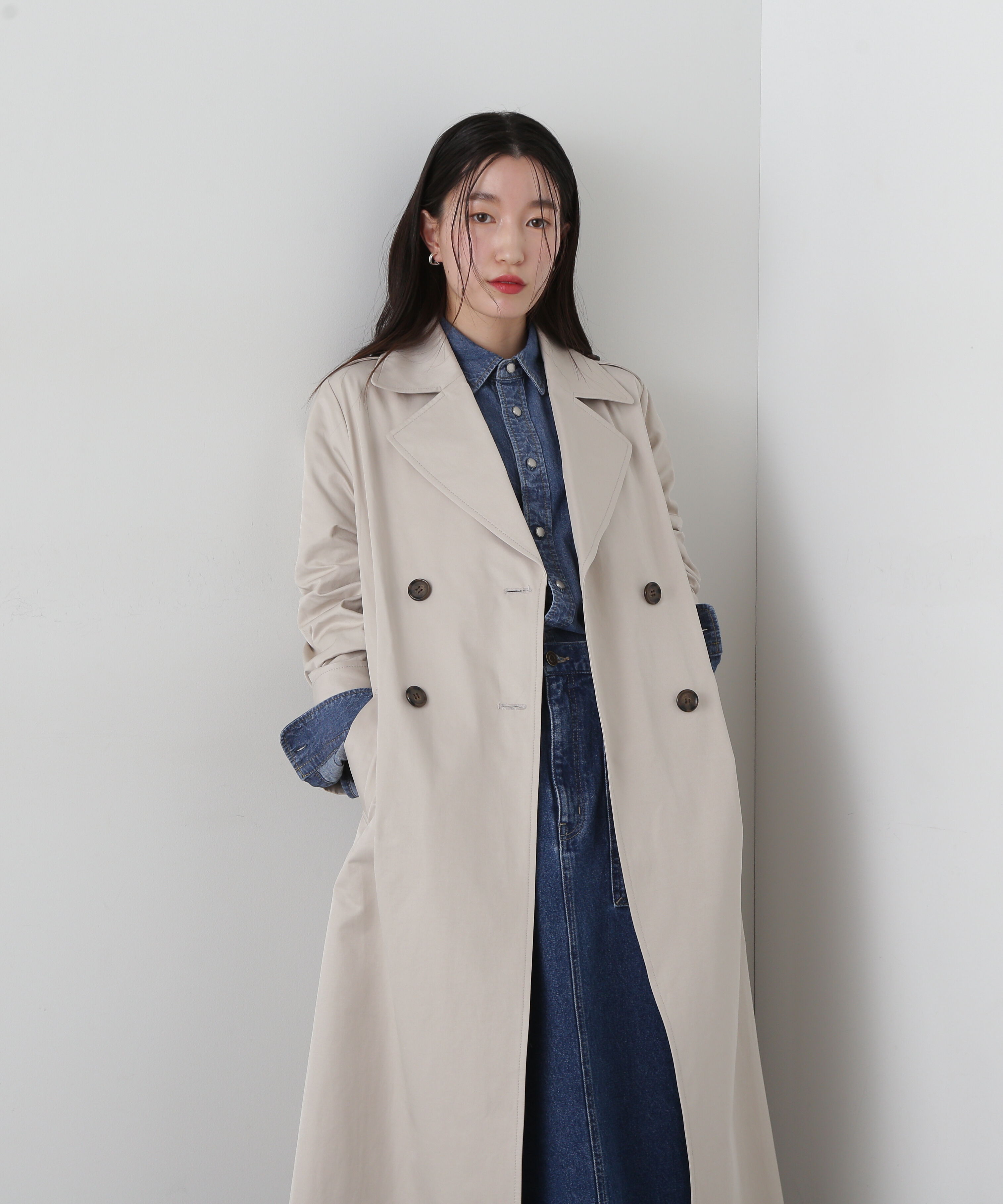  「ボックスシルエットトレンチコート」|その他|ライトベージ