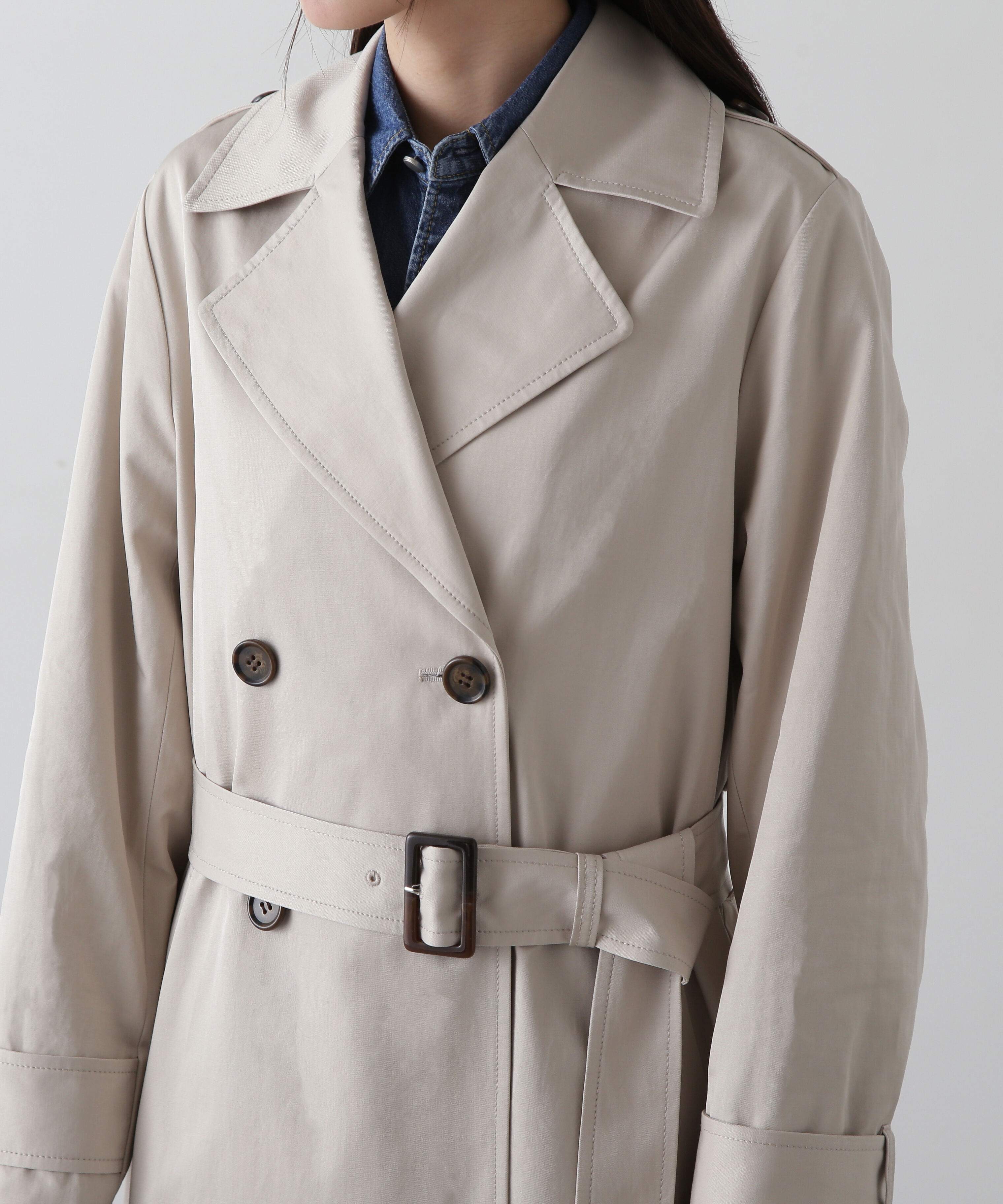  「ボックスシルエットトレンチコート」|その他|