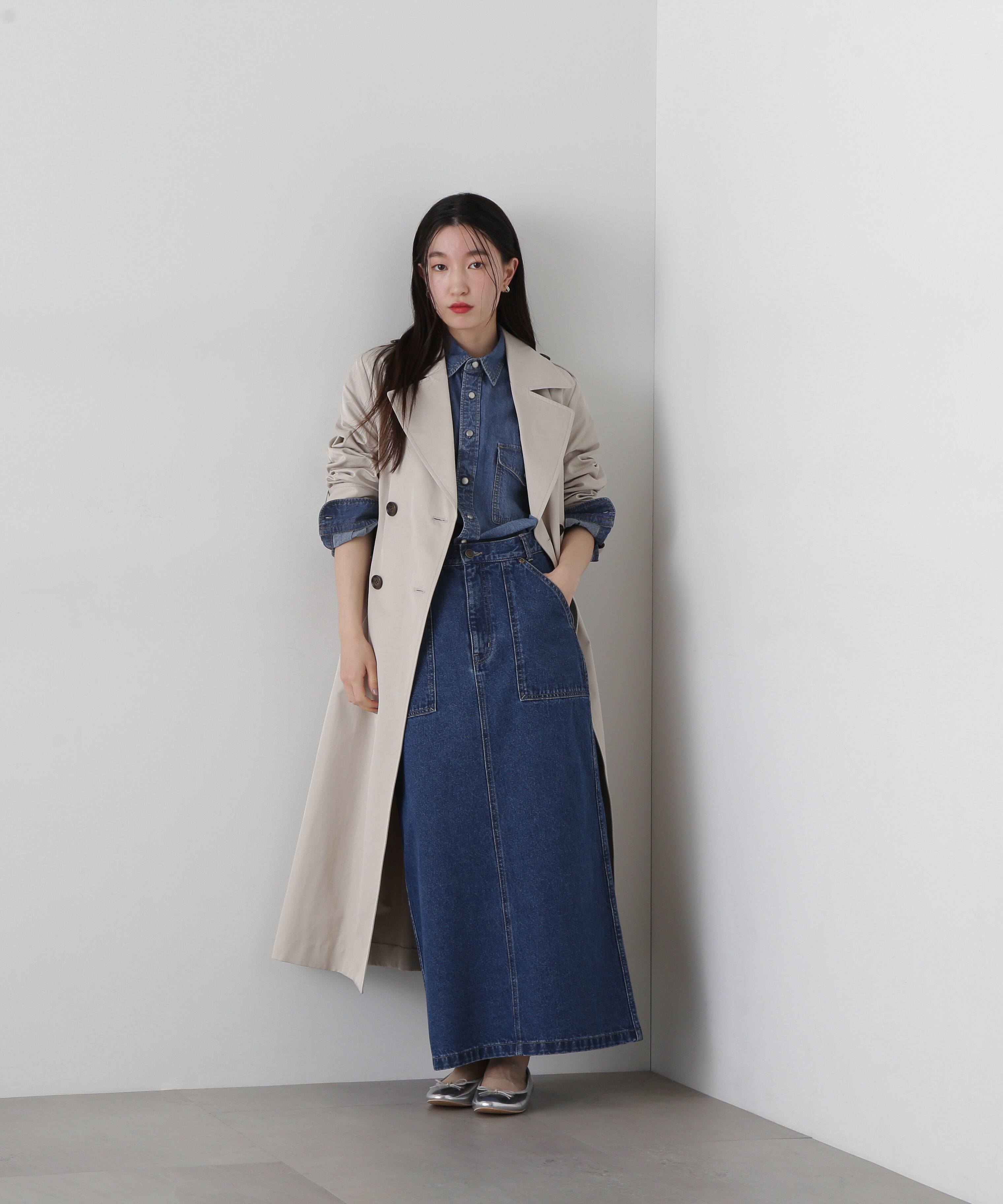  「ボックスシルエットトレンチコート」|その他|