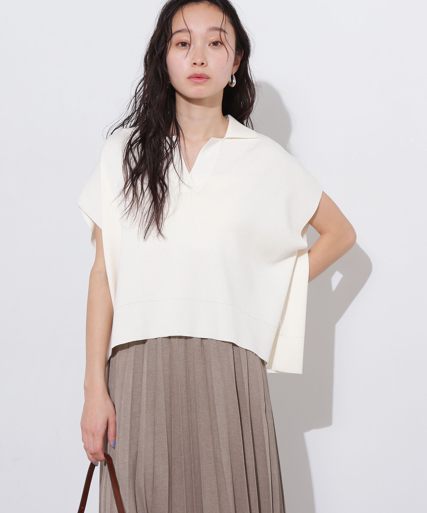  「リラックスポロニット」|ニット・セーター|オフ1