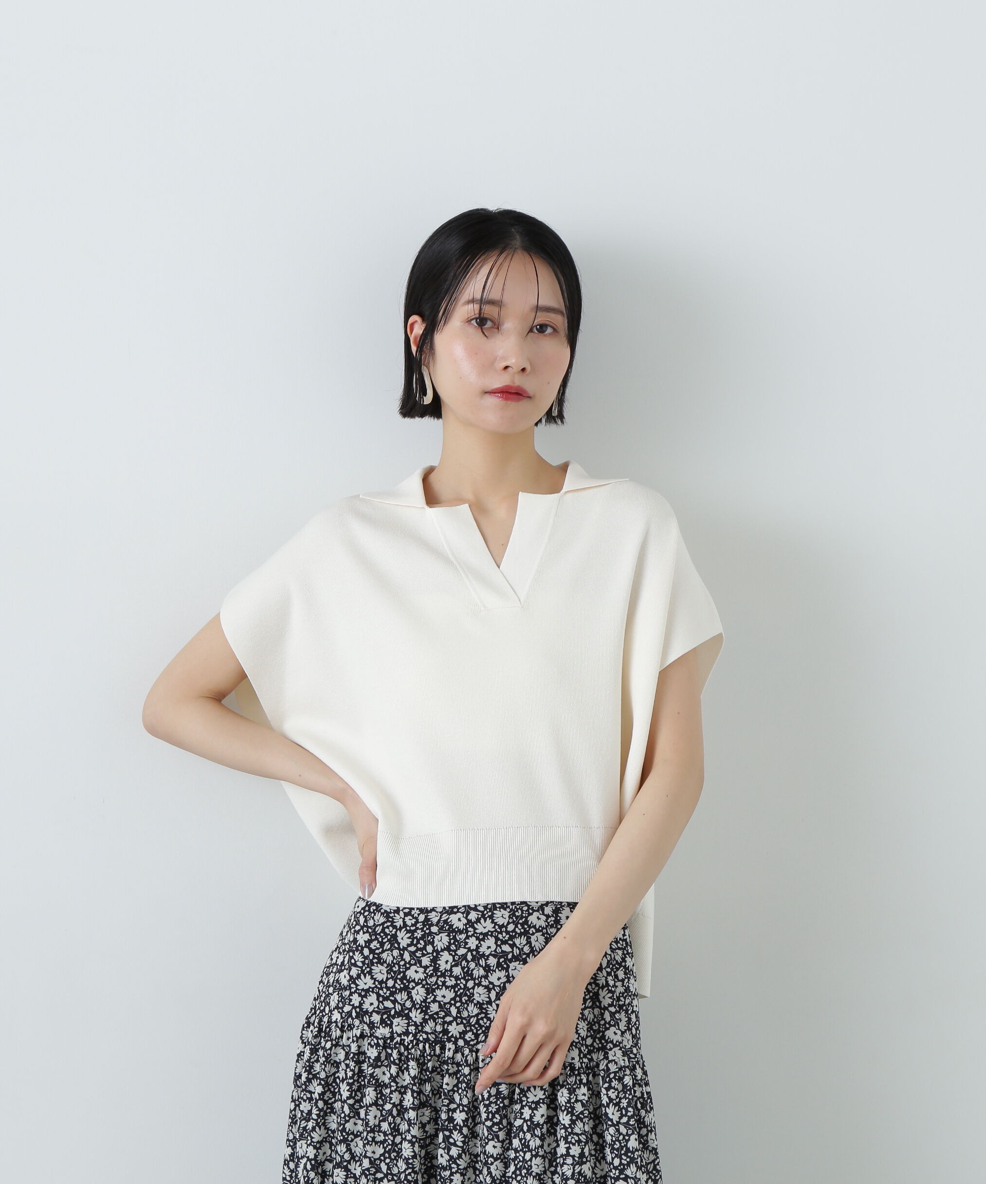  「リラックスポロニット」|ニット・セーター|