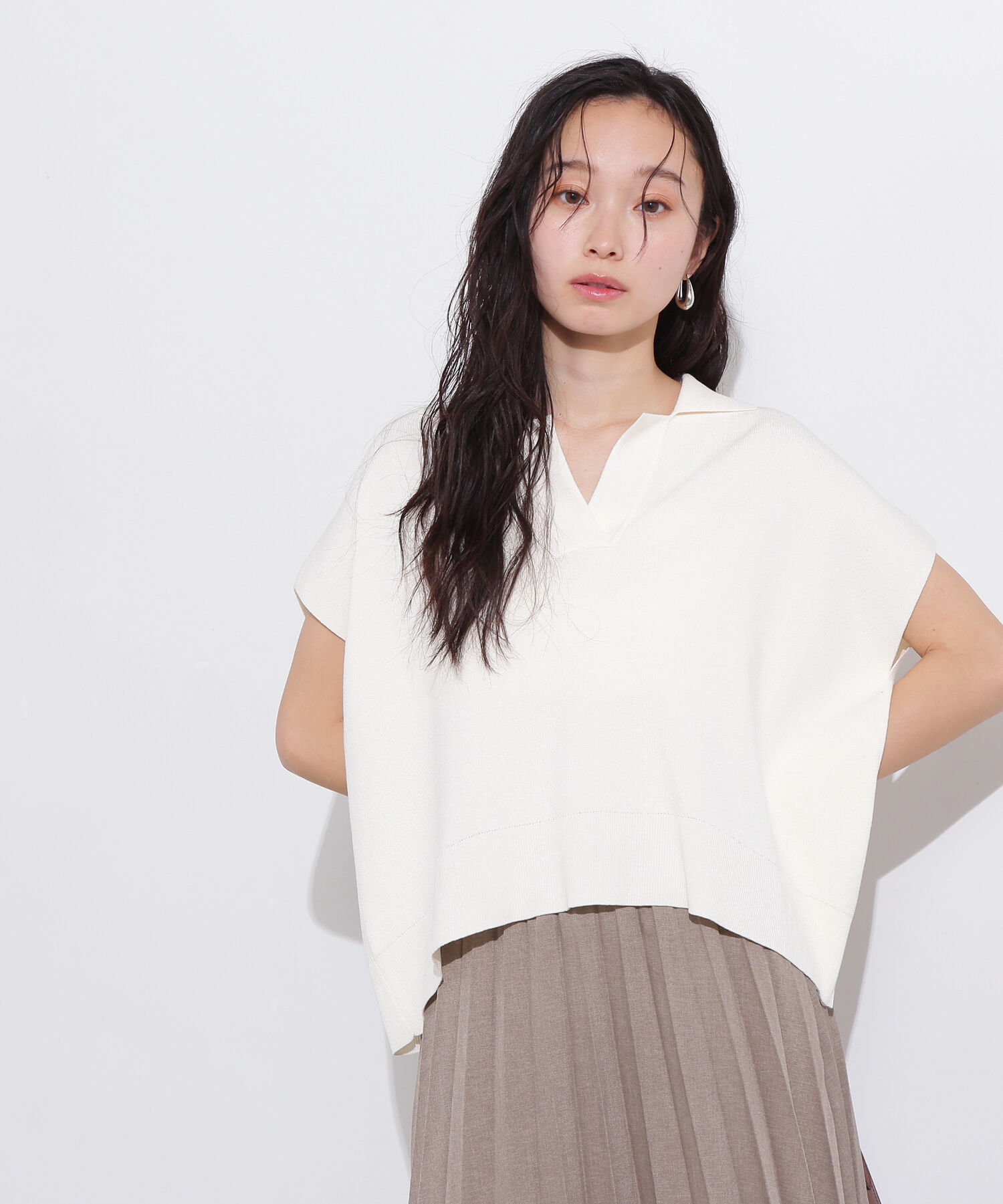  「リラックスポロニット」|ニット・セーター|