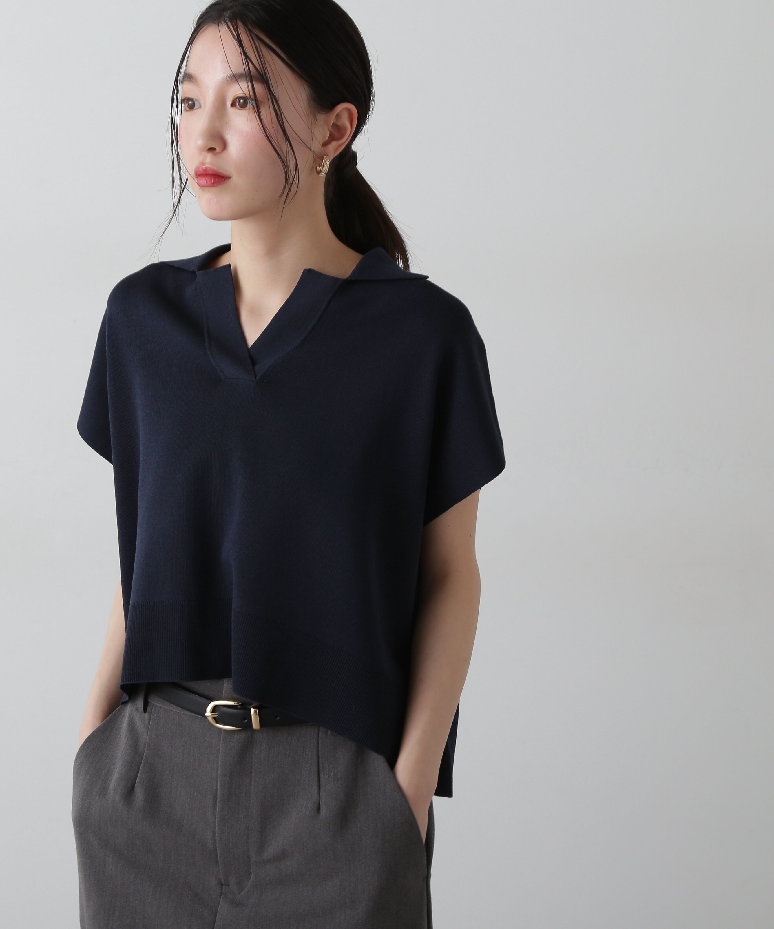  「リラックスポロニット」|ニット・セーター|