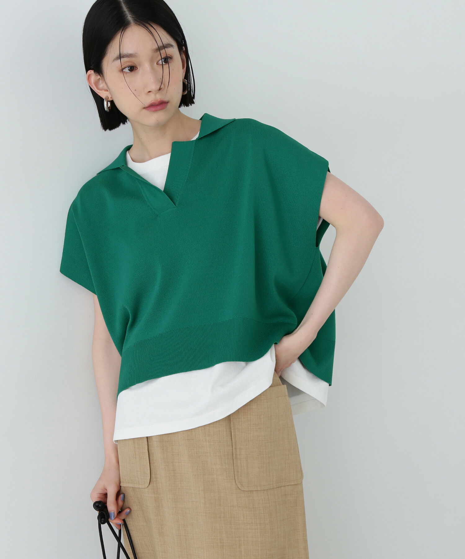  「リラックスポロニット」|ニット・セーター|