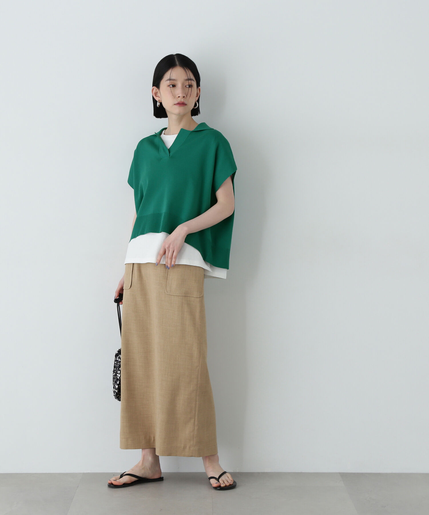  「リラックスポロニット」|ニット・セーター|